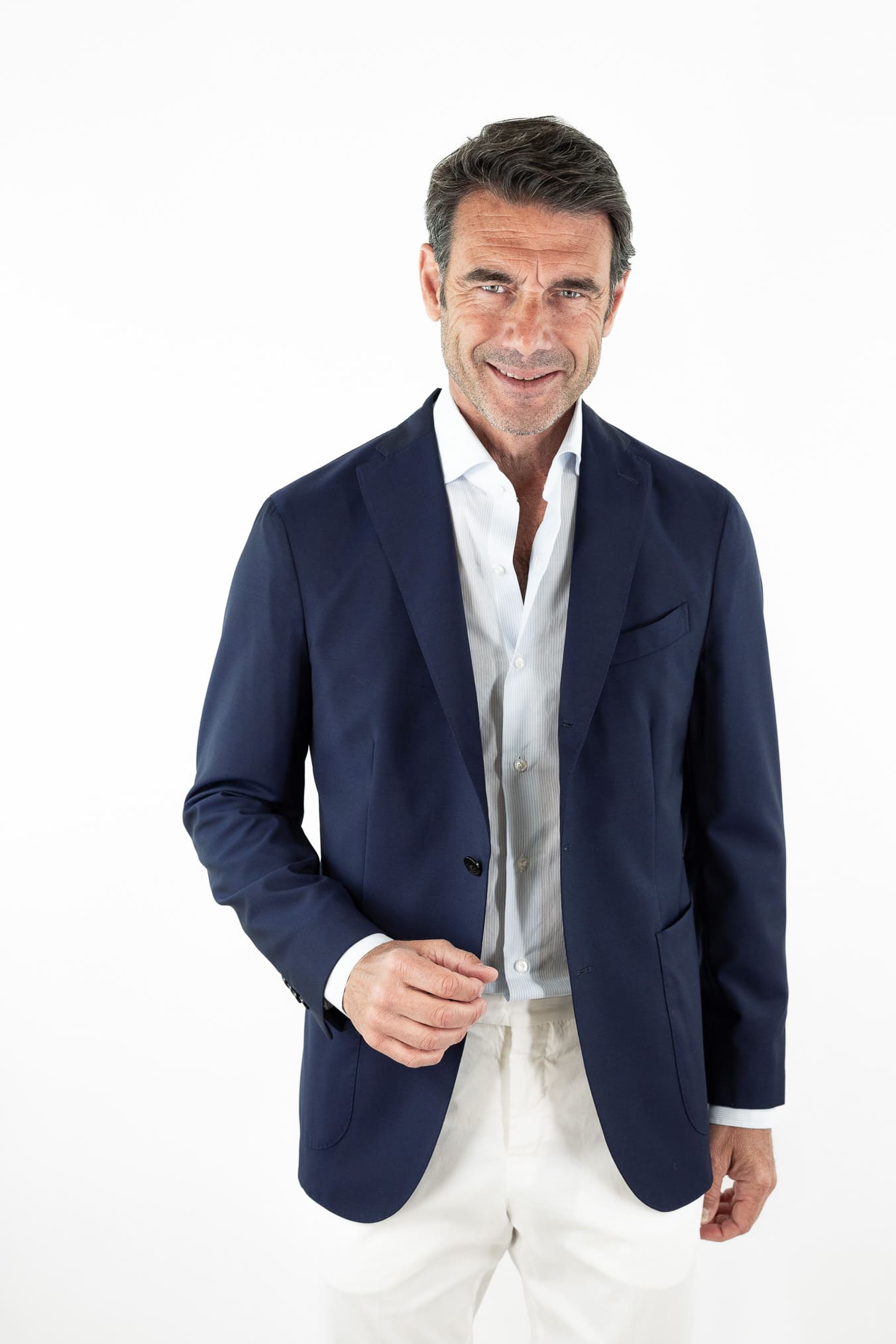 BOGLIOLI Giacca "K-Jacket" Fresco Lana Blu