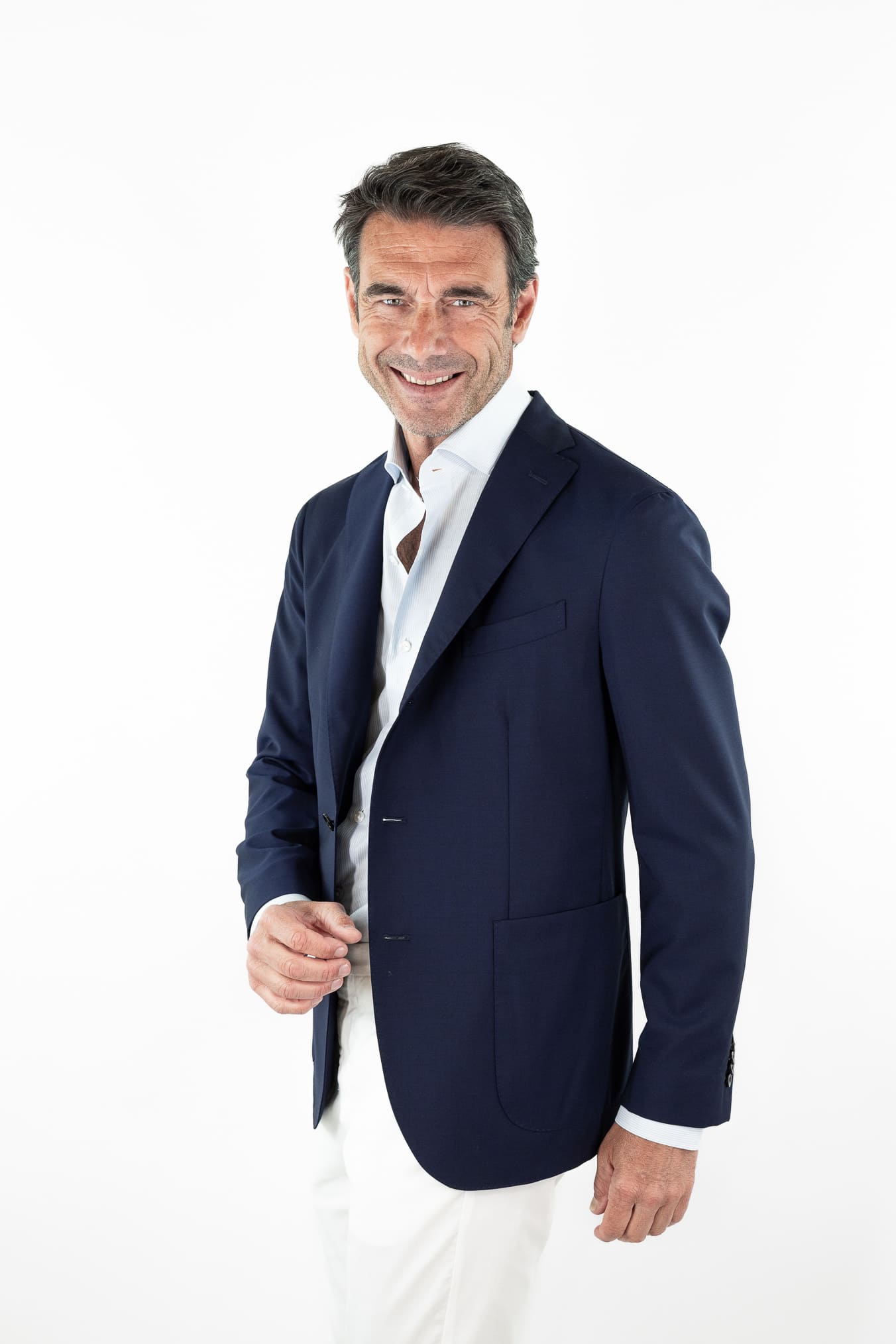 BOGLIOLI Giacca "K-Jacket" Fresco Lana Blu