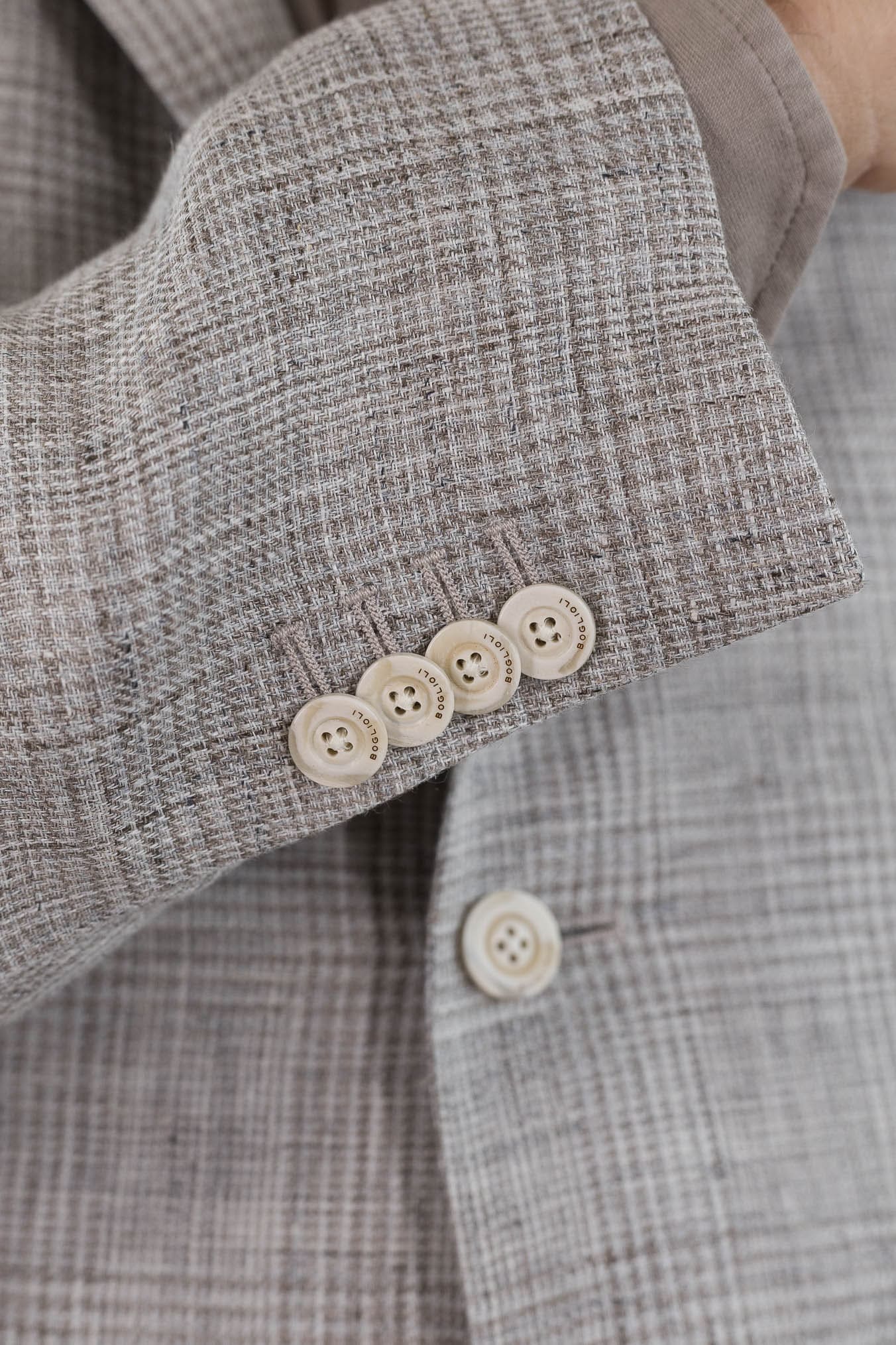 BOGLIOLI Giacca "K-Jacket" Principe Galles Tortora