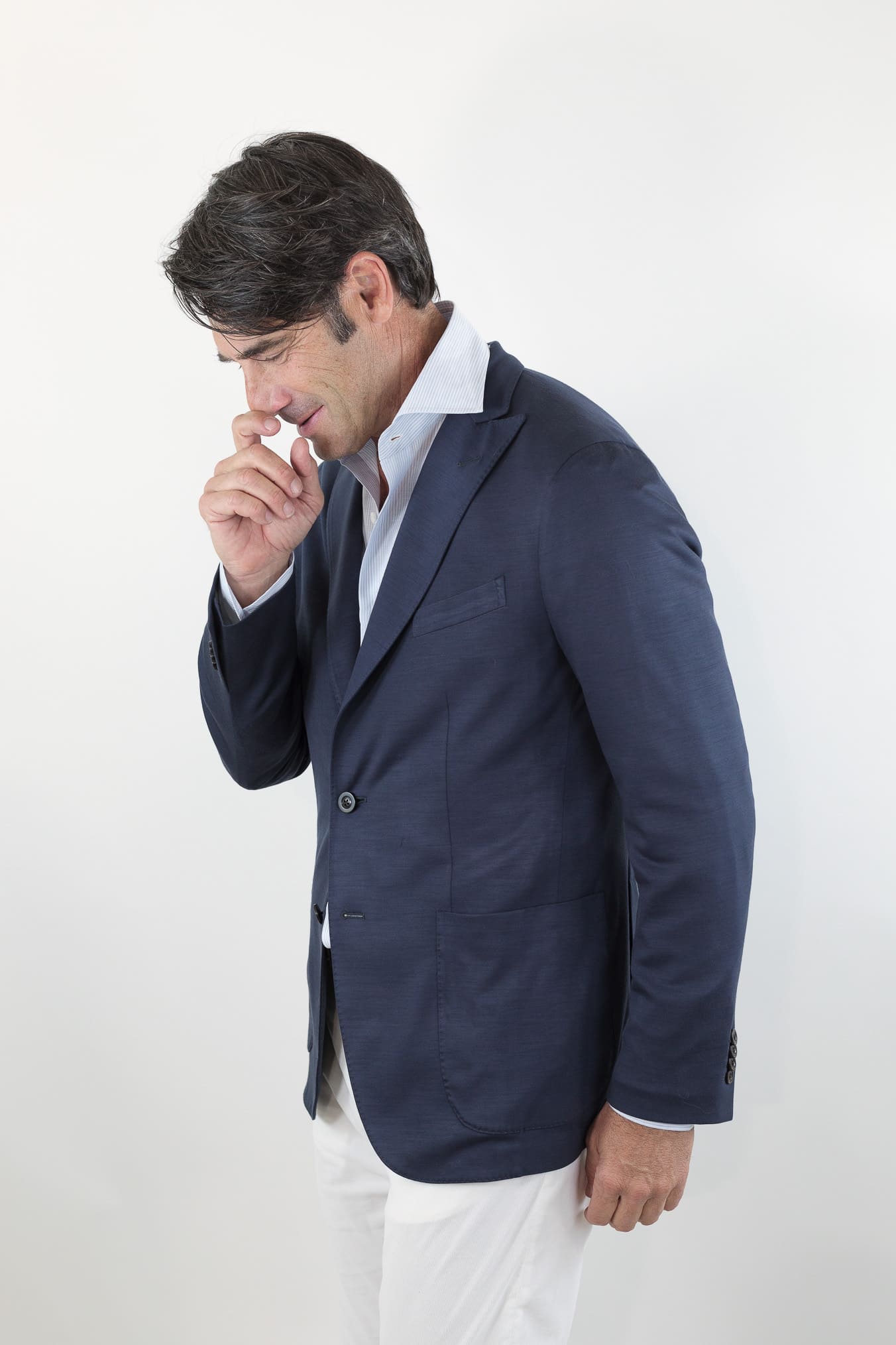 BOGLIOLI Giacca K-Jacket Lana Washed Blu