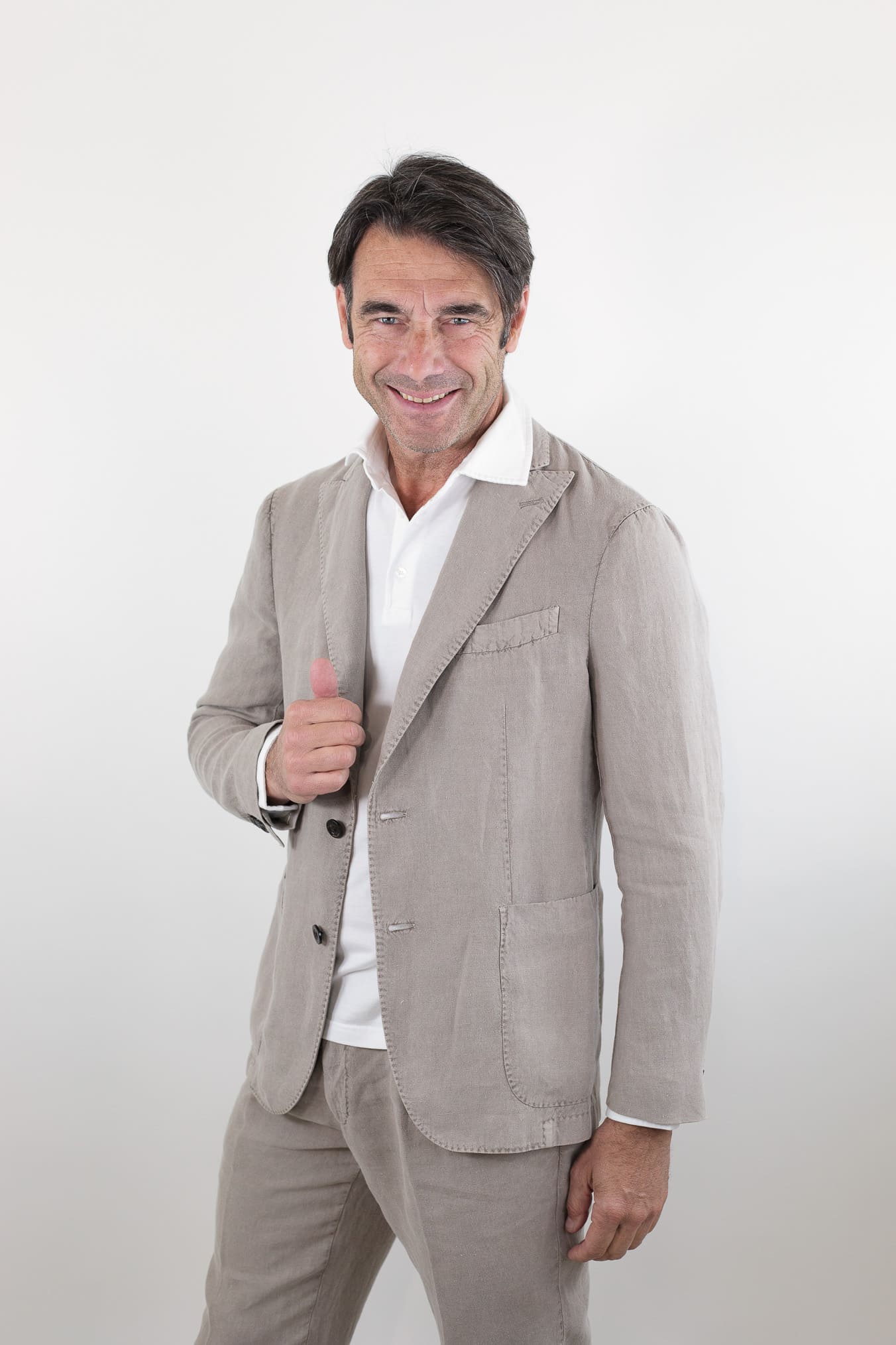 BOGLIOLI Abito K-Jacket Lino Washed Beige