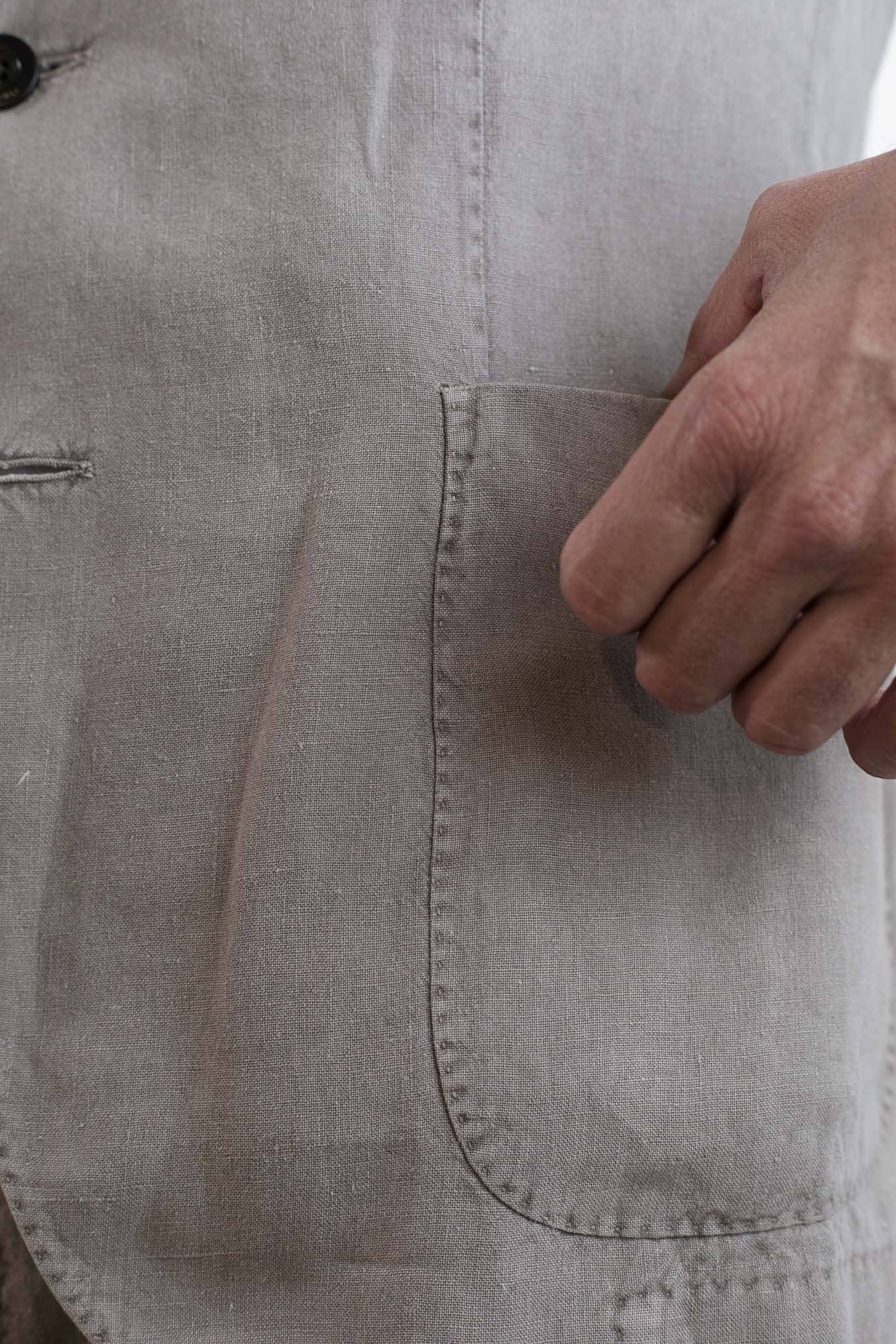 BOGLIOLI Abito K-Jacket Lino Washed Beige