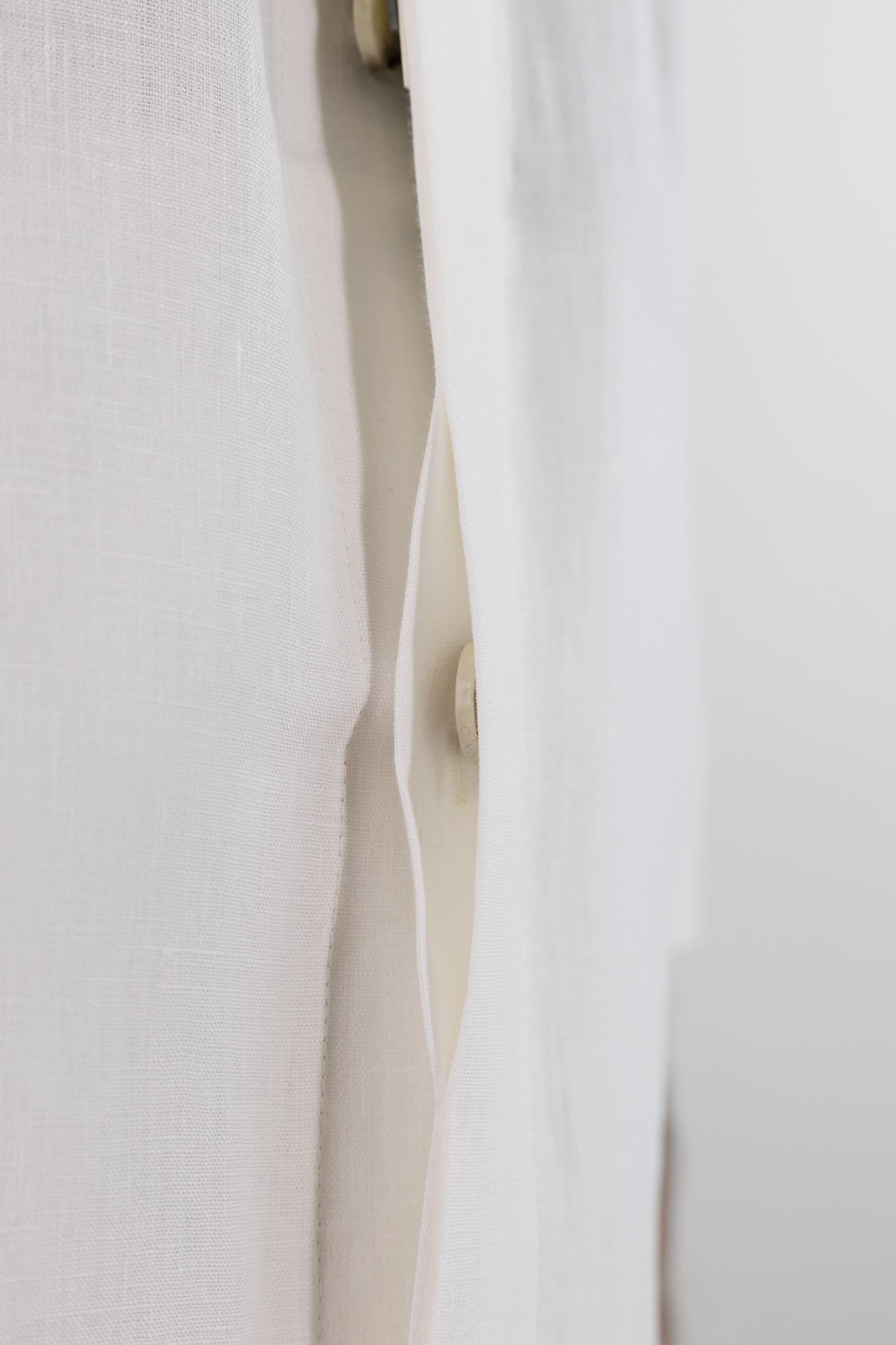 CANALI Overshirt Lino Bianco Canali