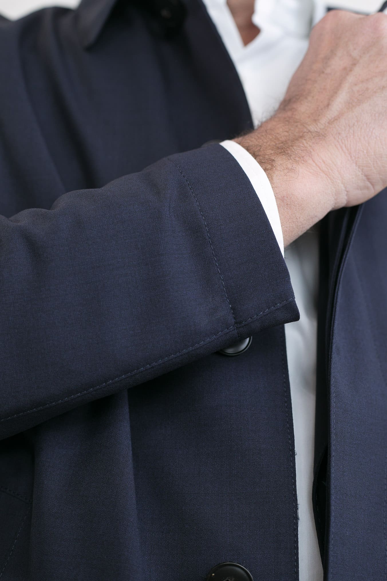 CANALI Spolverino Superlight Antigoccia Blu