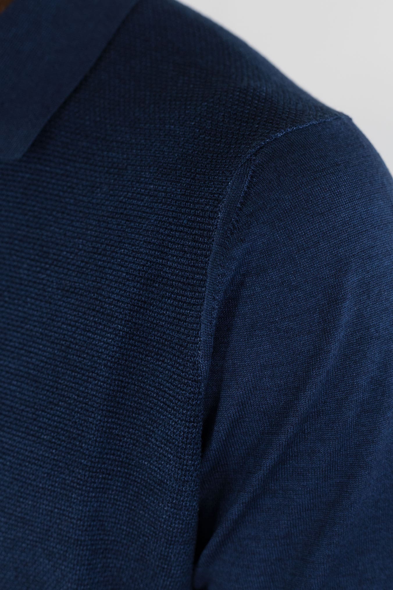 CANALI Polo Skipper Lana Seta Superlight Blu