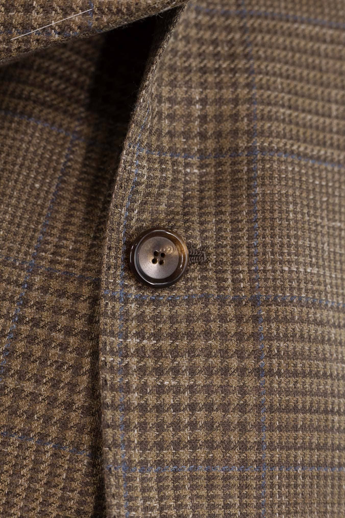 CESARE ATTOLINI Giacca Galles Marrone Riga Blu