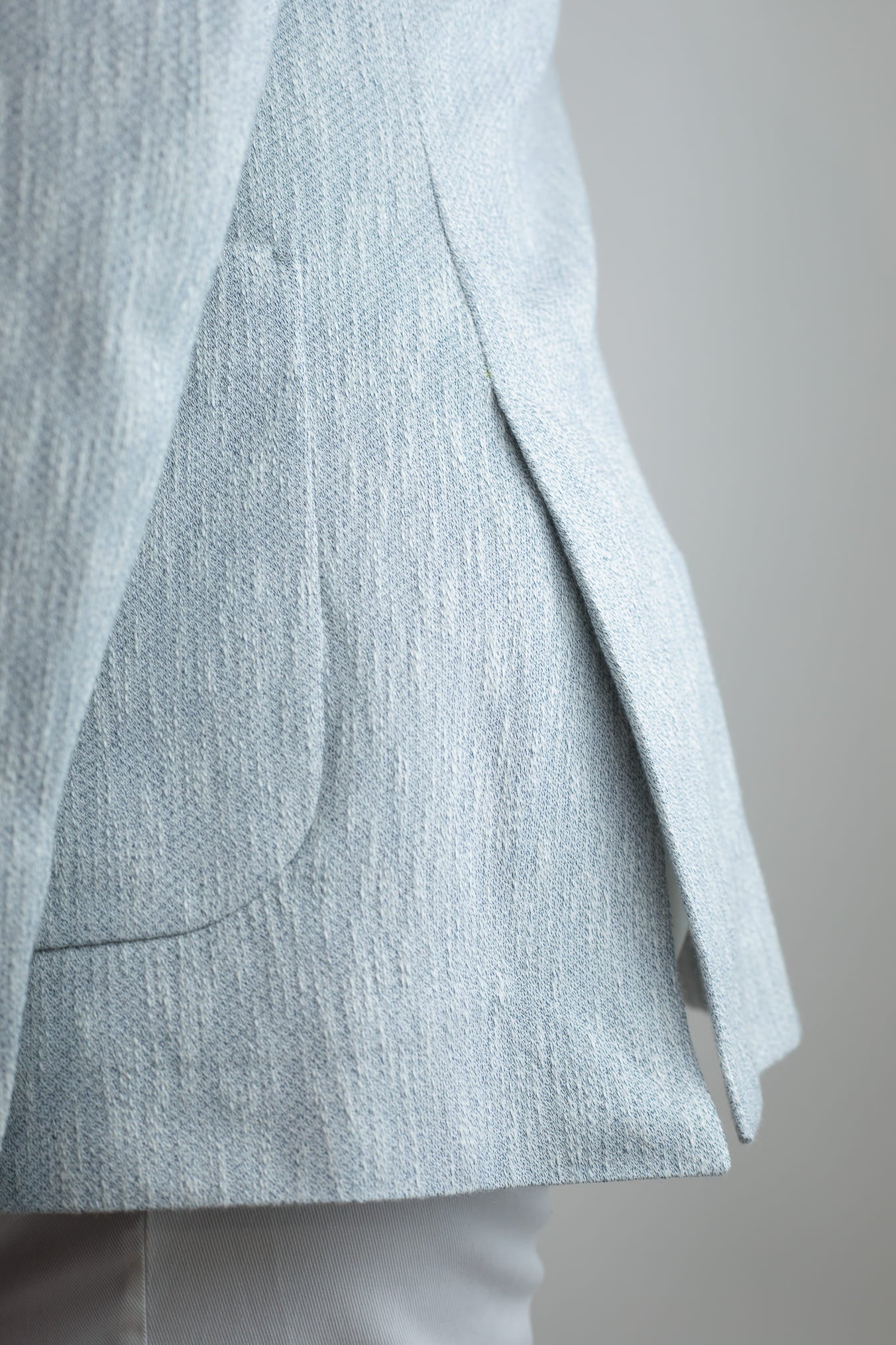 CIRCOLO 1901 Giacca Doppiopetto Cotone Fiammato Celeste