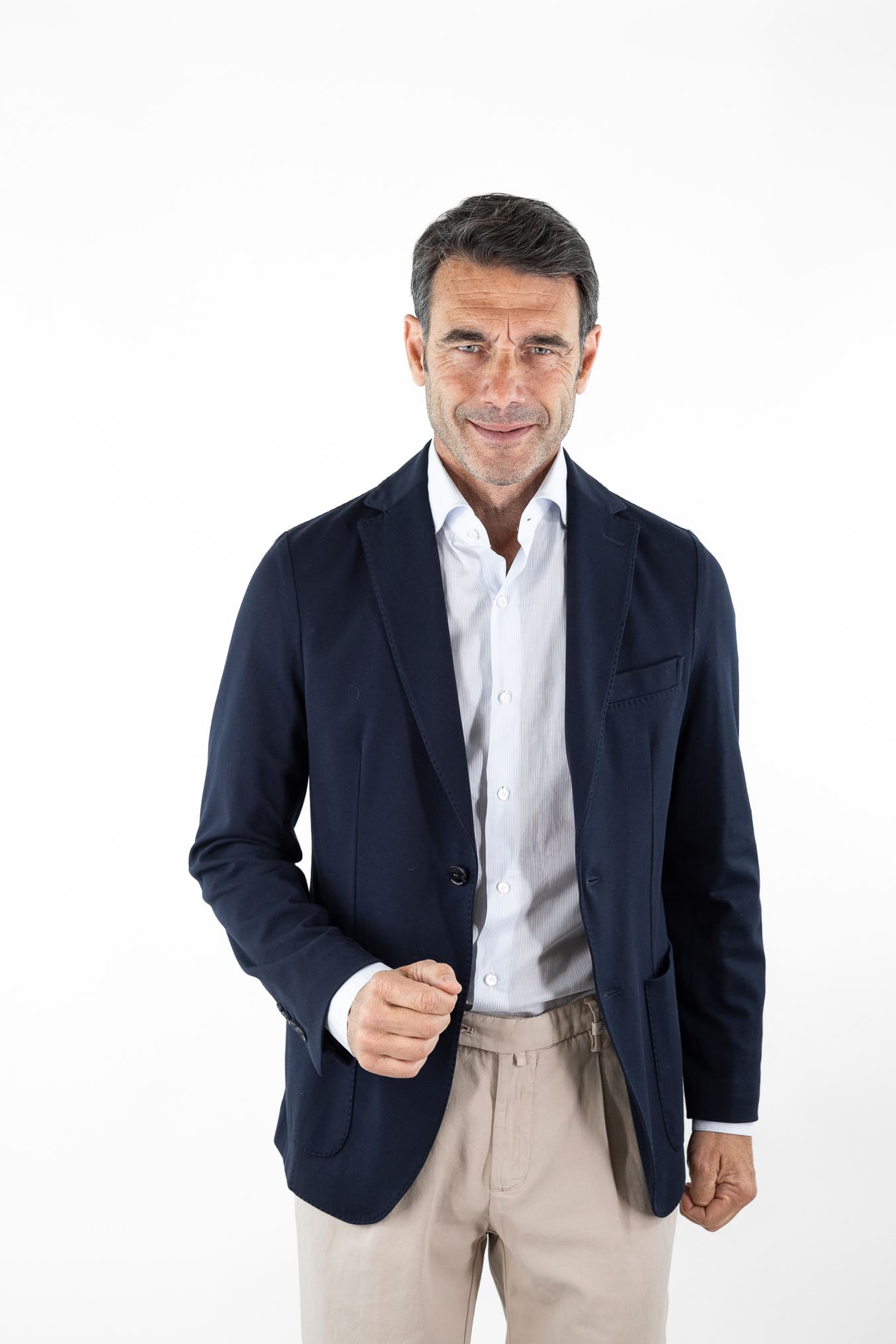 CIRCOLO 1901 Giacca Jersey Cotone Piquet Blu