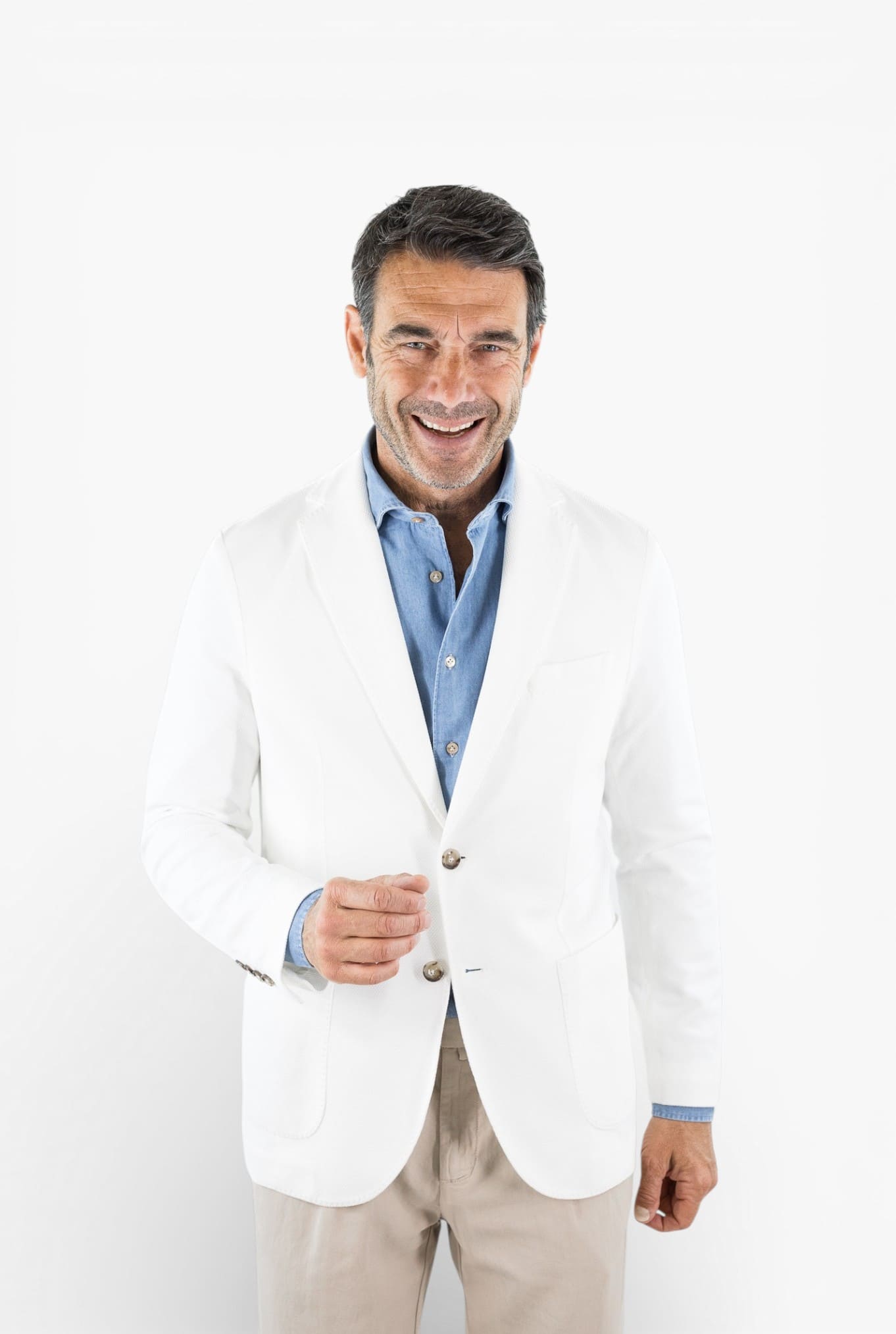 CIRCOLO 1901 Giacca Jersey Cotone Piquet Bianco