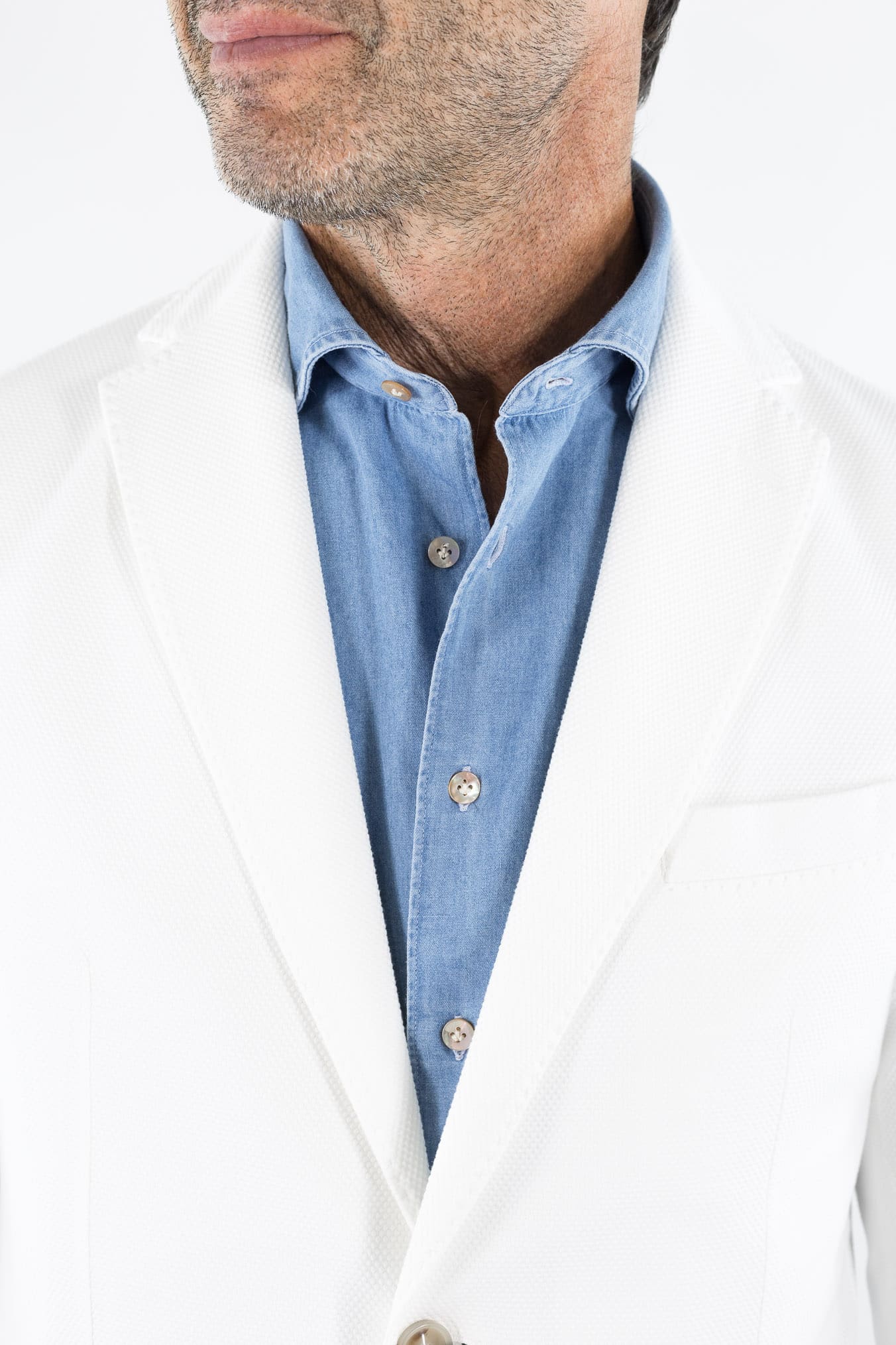 CIRCOLO 1901 Giacca Jersey Cotone Piquet Bianco