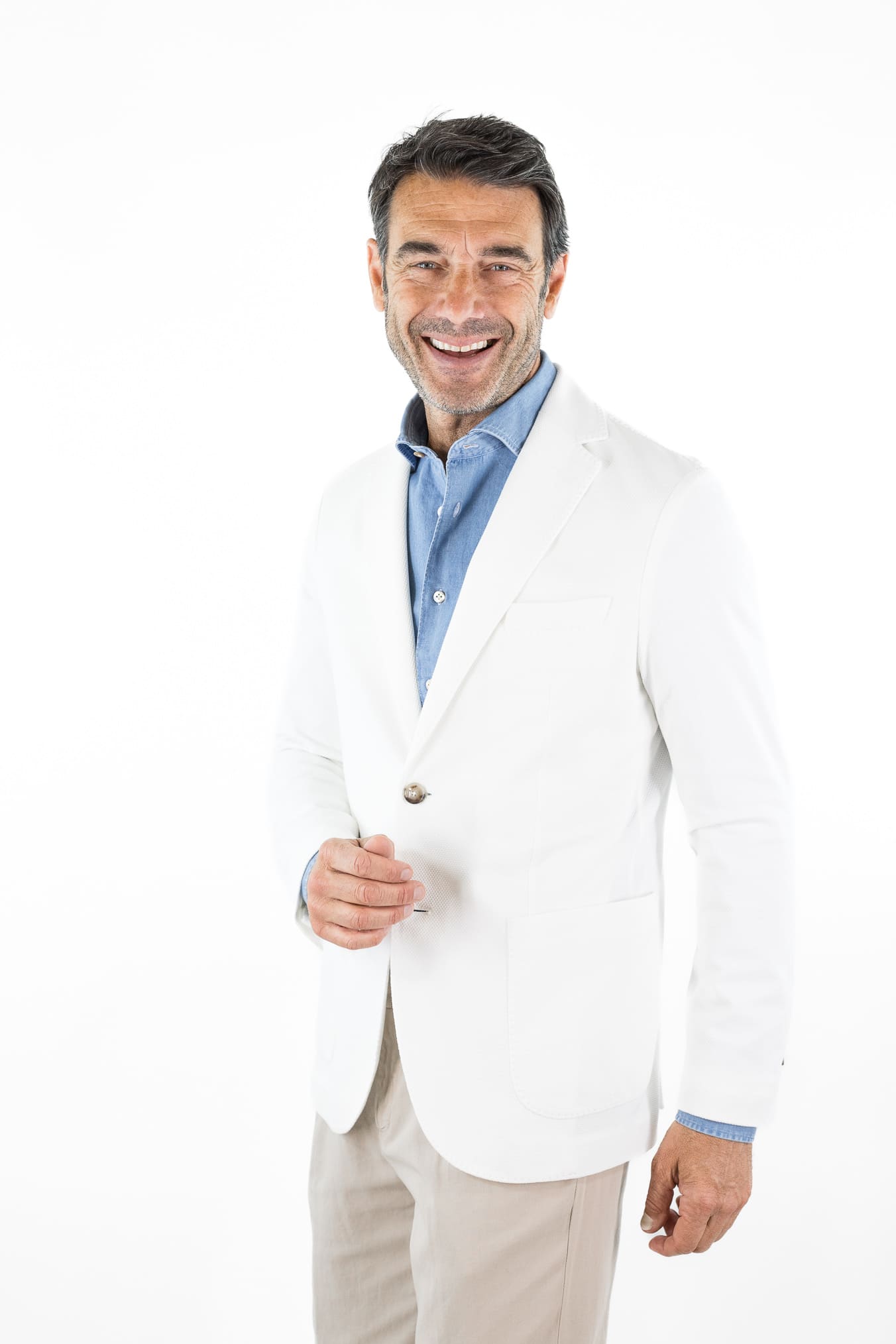 CIRCOLO 1901 Giacca Jersey Cotone Piquet Bianco