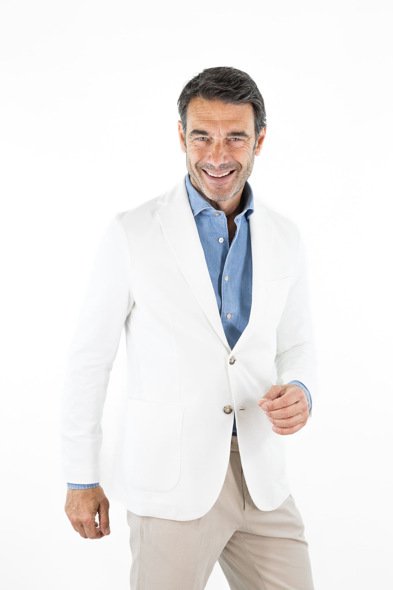 CIRCOLO 1901 Giacca Jersey Cotone Piquet Bianco