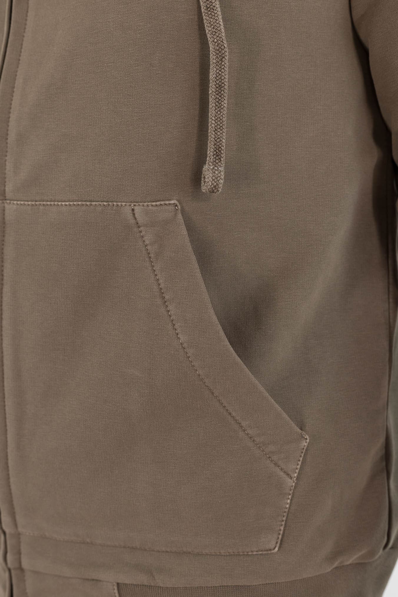 CIRCOLO 1901 Felpa Cappuccio Cotone Moro