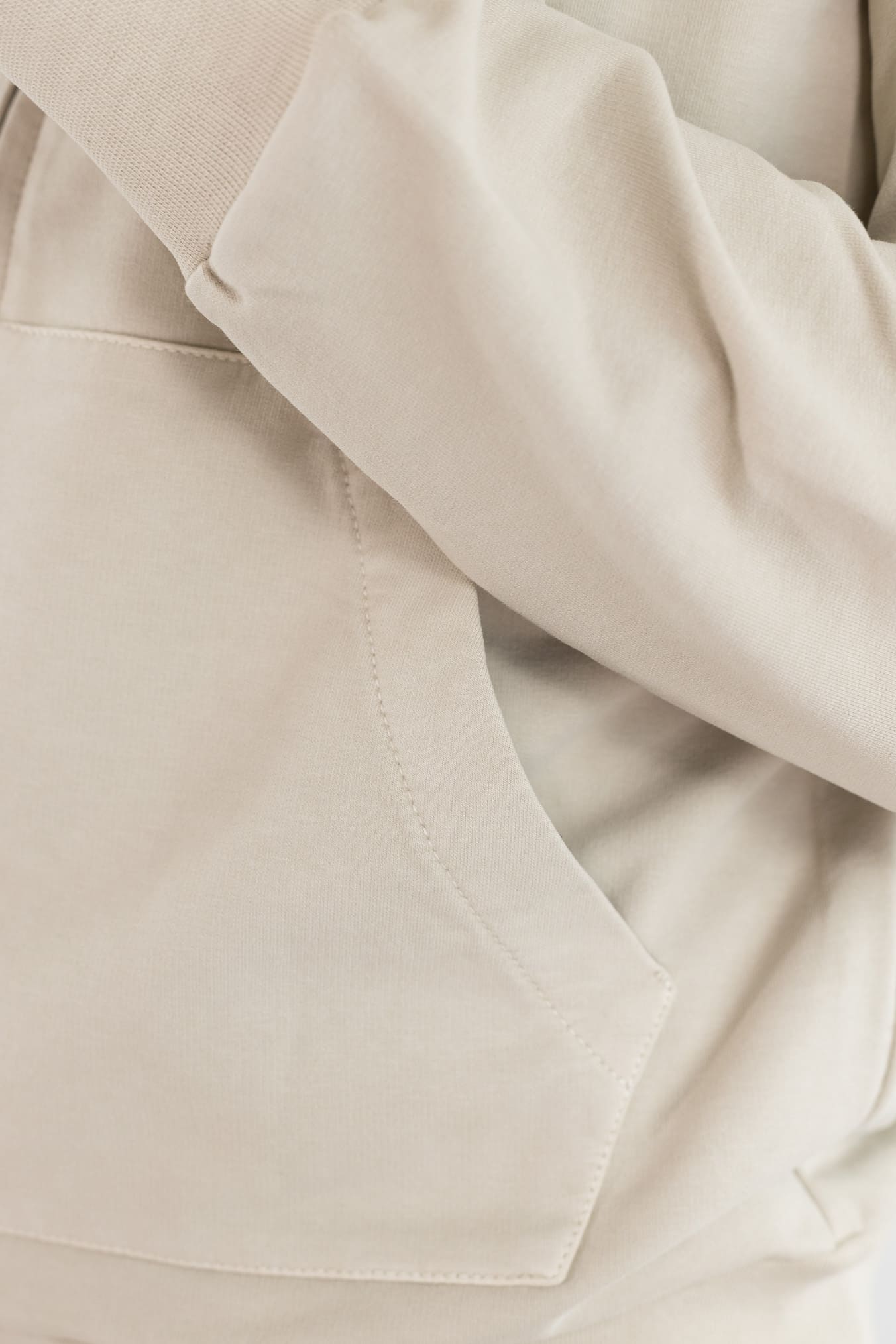 CIRCOLO 1901 Felpa Cappuccio Cotone Beige