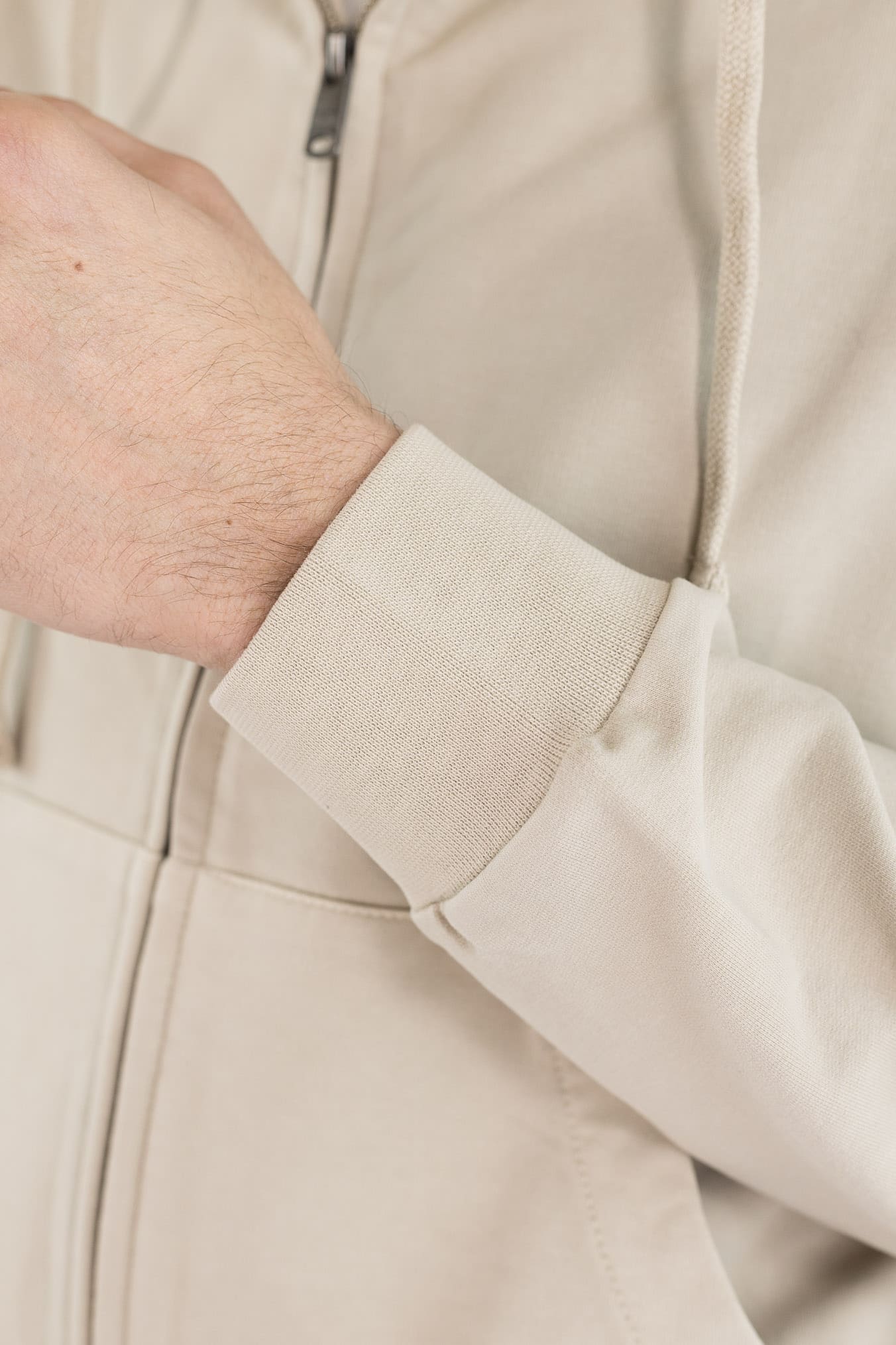 CIRCOLO 1901 Felpa Cappuccio Cotone Beige