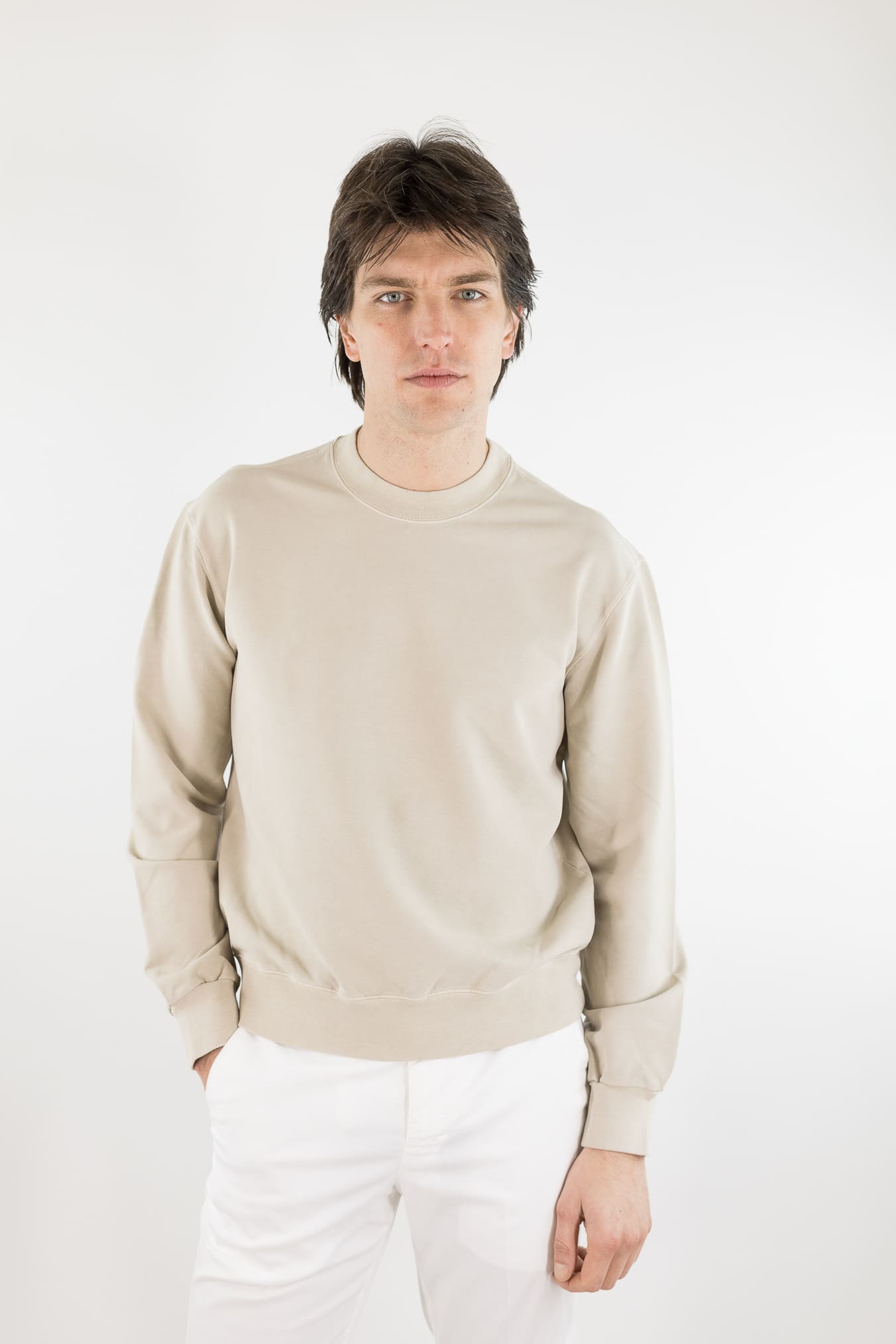 CIRCOLO 1901 Felpa Jersey Cotone Beige