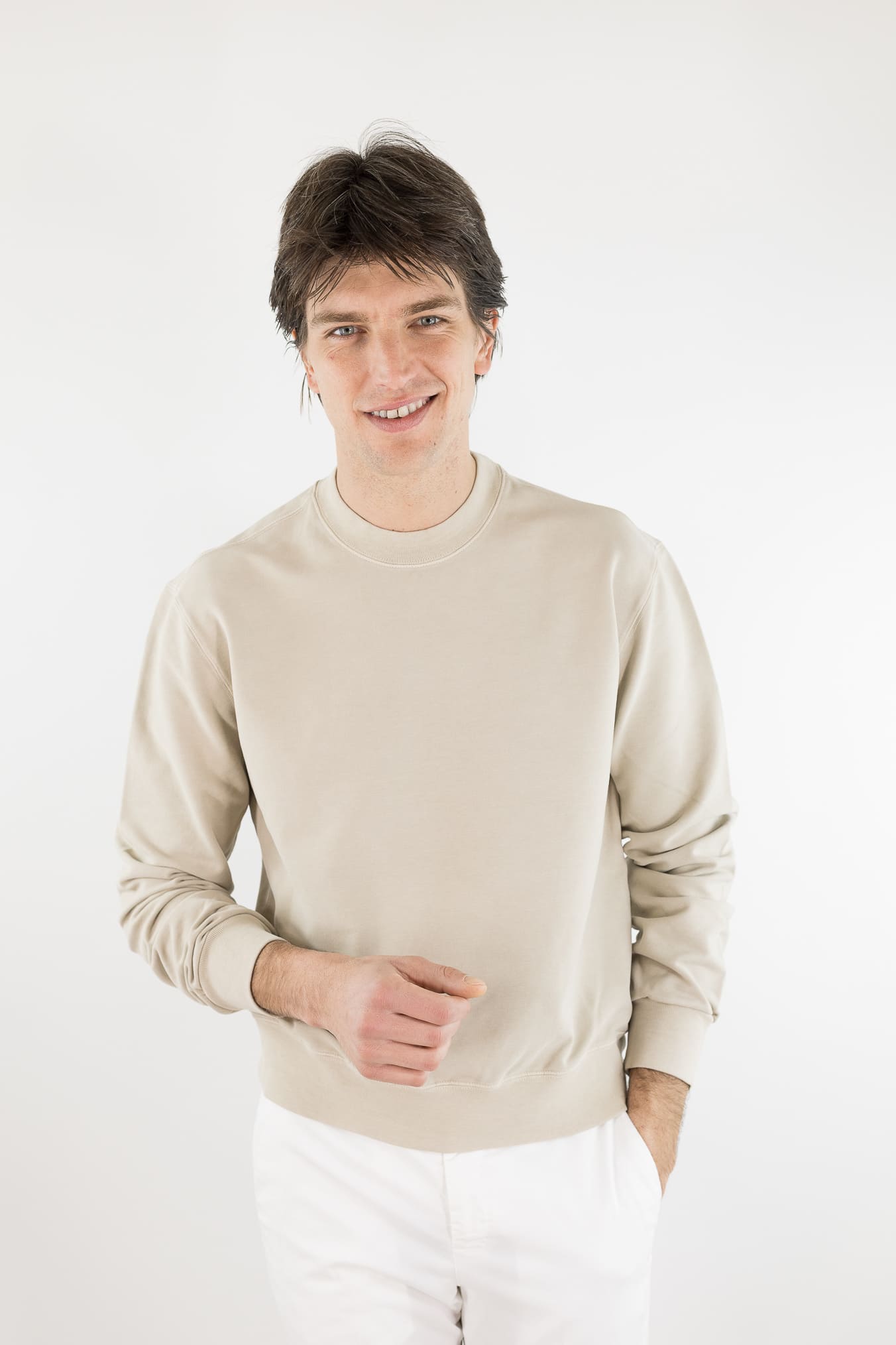 CIRCOLO 1901 Felpa Jersey Cotone Beige