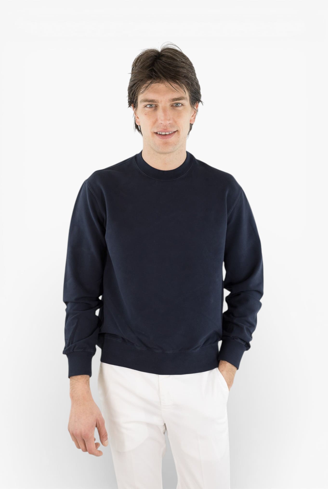 CIRCOLO 1901 Felpa Jersey Cotone Blu