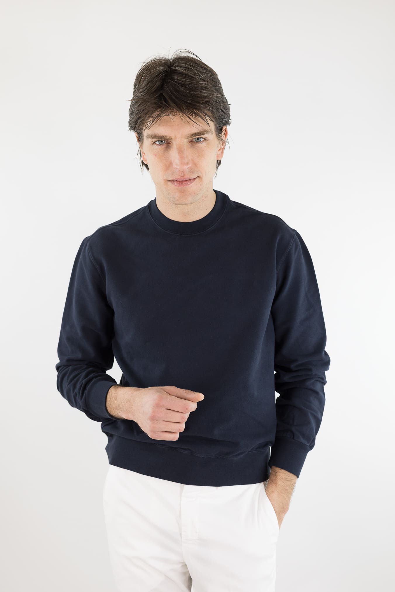 CIRCOLO 1901 Felpa Jersey Cotone Blu