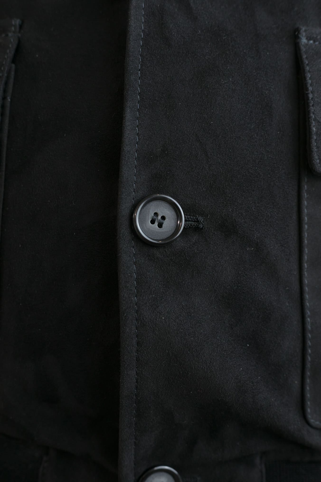 CONTRASTWAY Giubbotto Suede Light Wash Nero