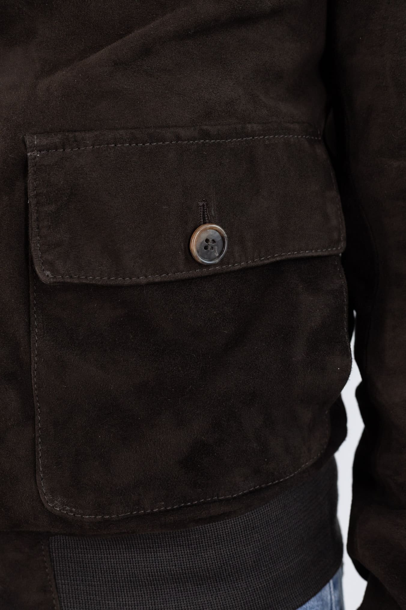 CONTRASTWAY Giubbotto Suede Light Wash Moro