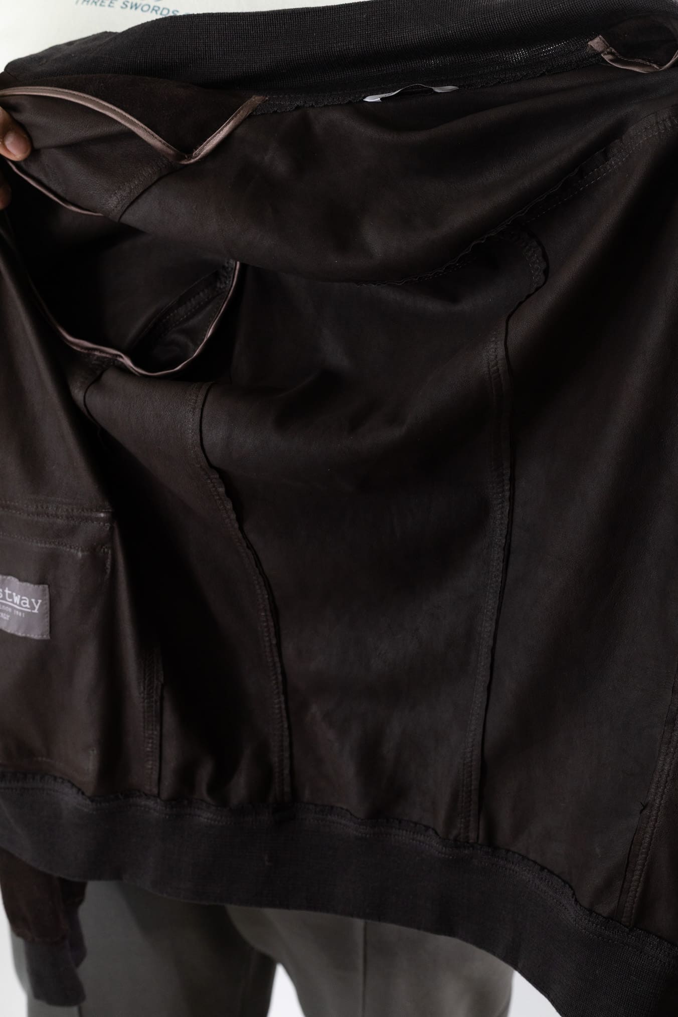 CONTRASTWAY Giubbotto Suede Light Wash Moro