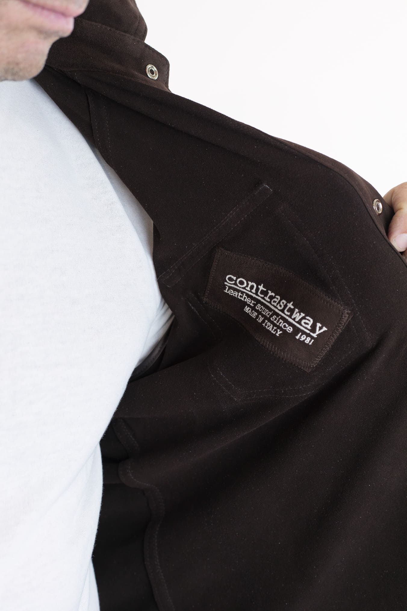 CONTRASTWAY Camicia Suede Texana Testa di Moro