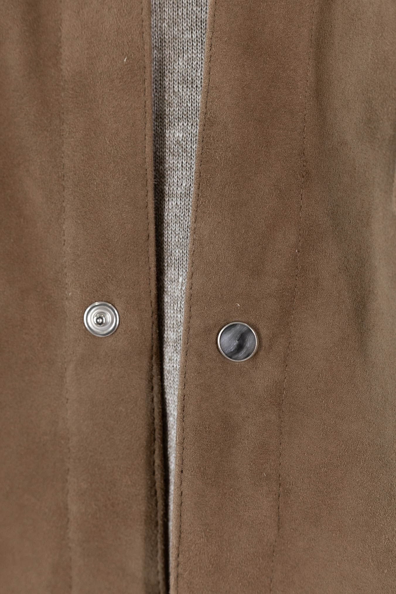 CONTRASTWAY Camicia Suede Texana Tabacco