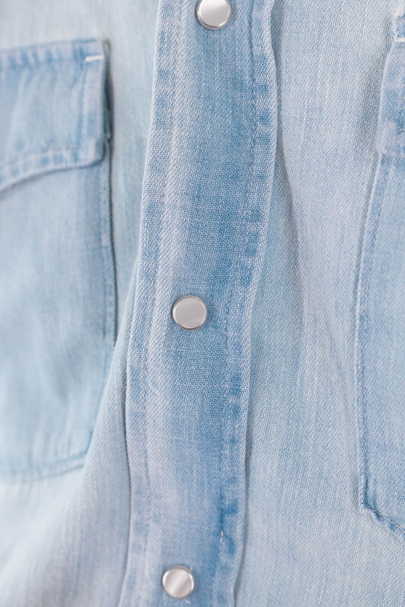 DONDUP Camicia Texana Denim Chiaro