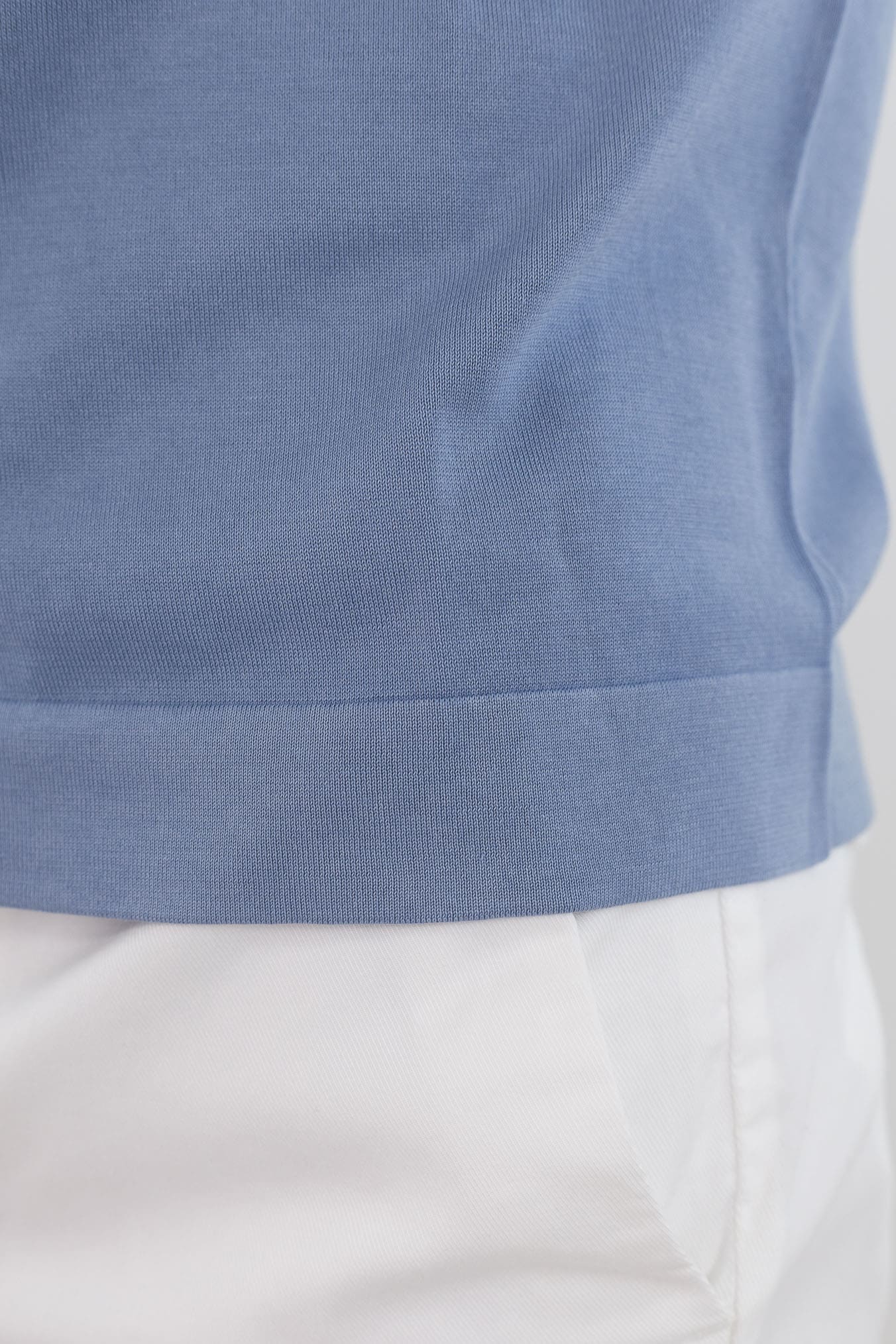 DRUMOHR Girocollo Cotone Frosted Superlight Azzurro
