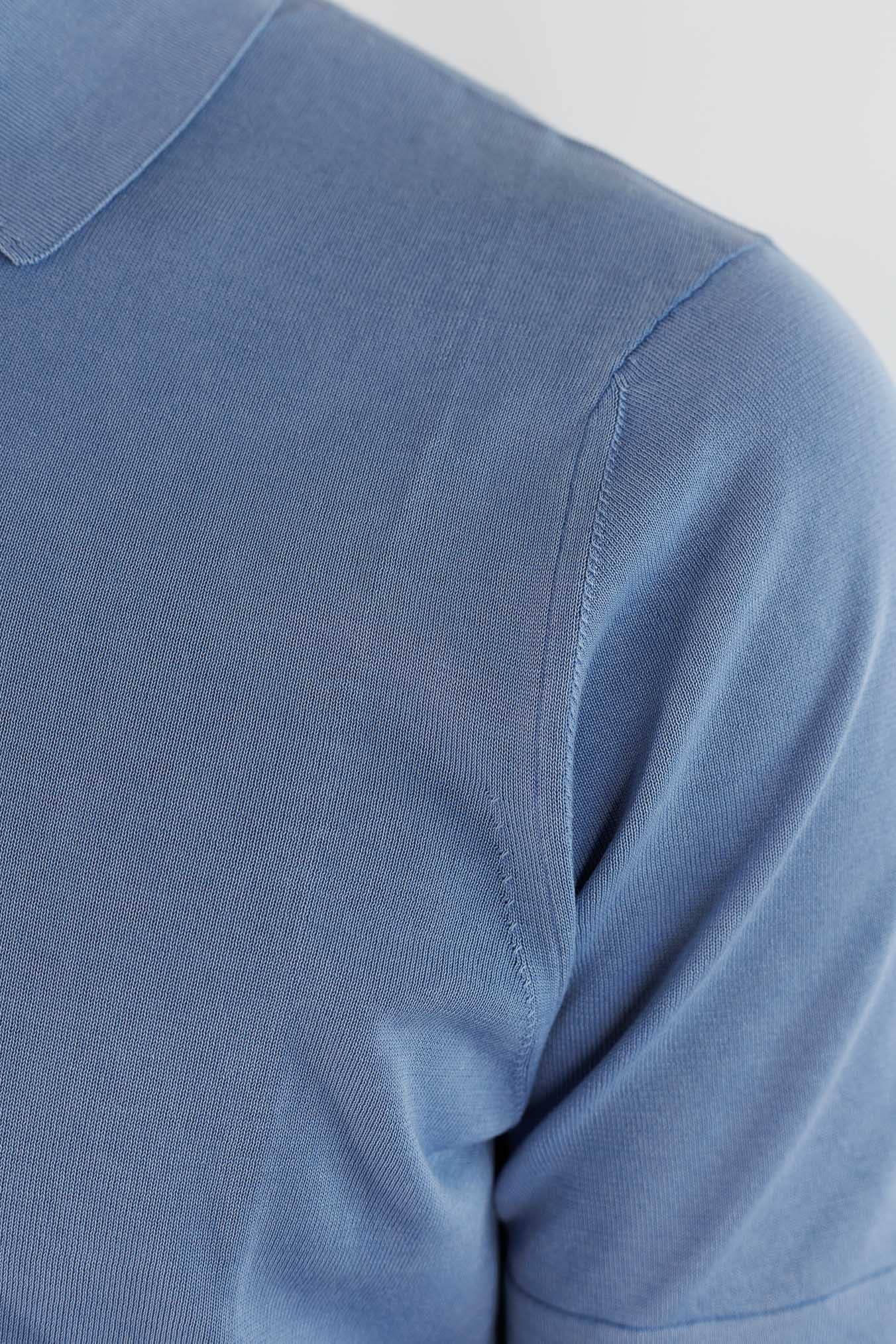 DRUMOHR Polo Cotone Frosted Superlight Azzurro