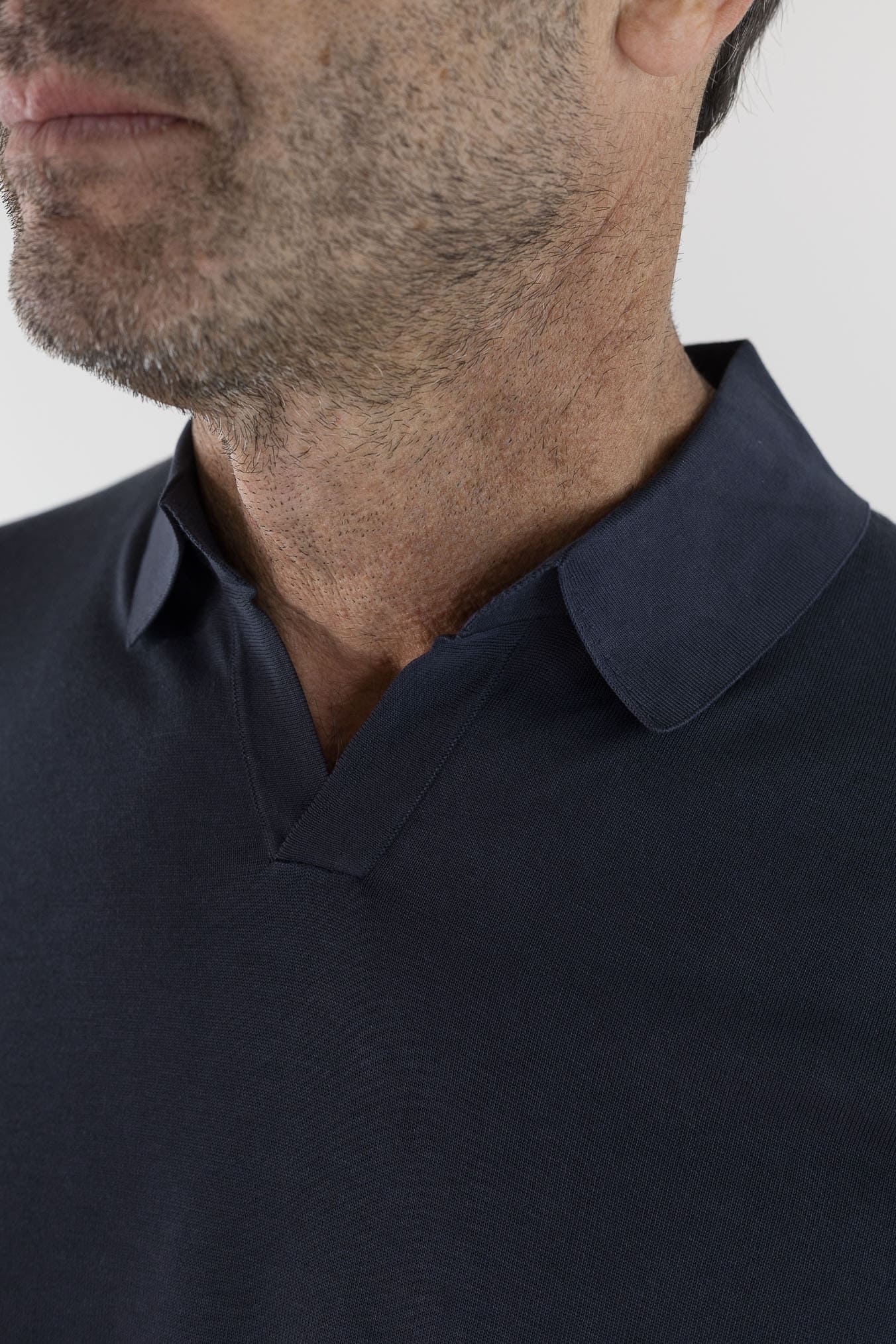 DRUMOHR Polo Cotone Frosted Superlight Blu