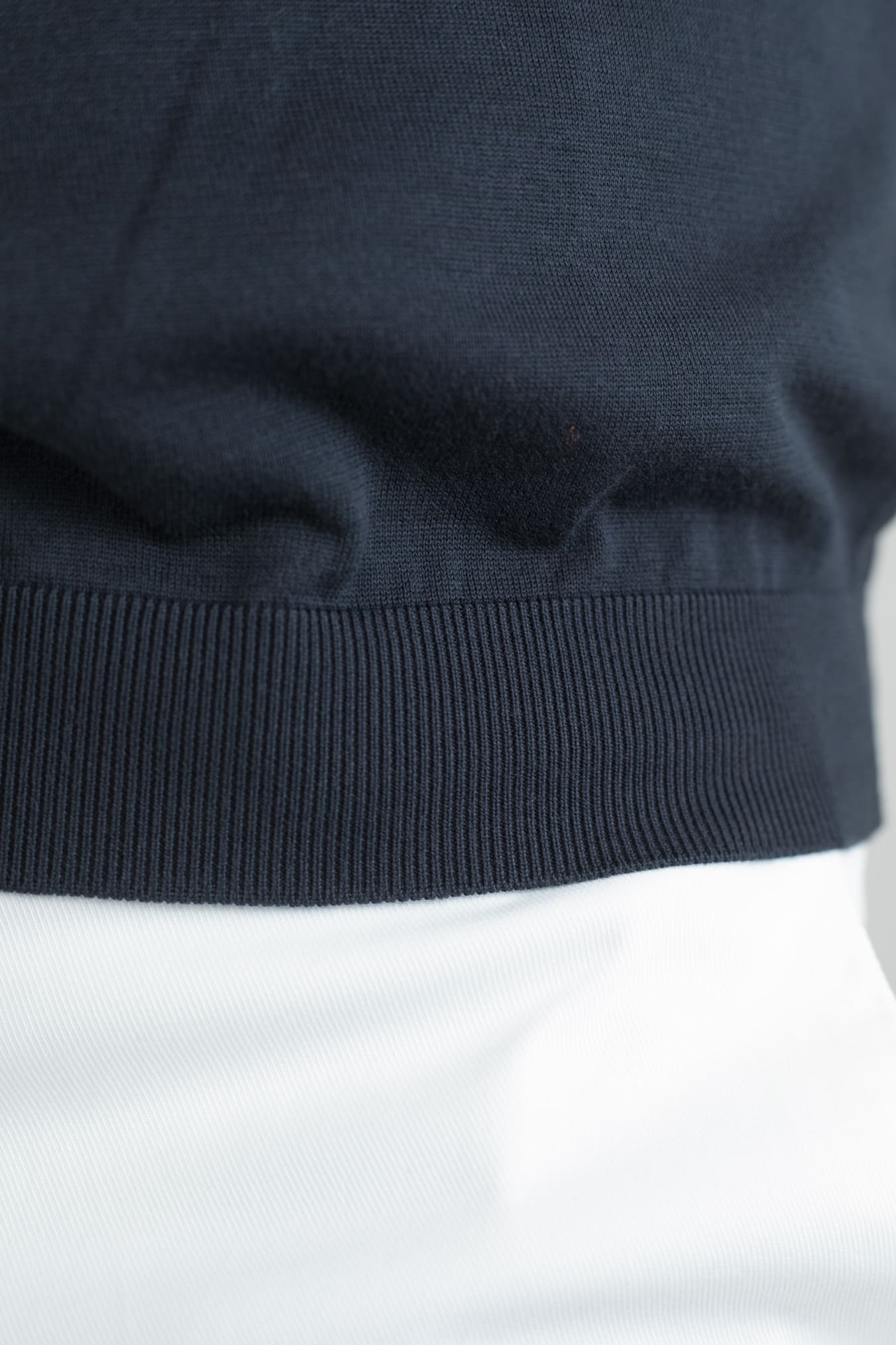 DRUMOHR Girocollo Maniche Corte Cotone Superlight Navy