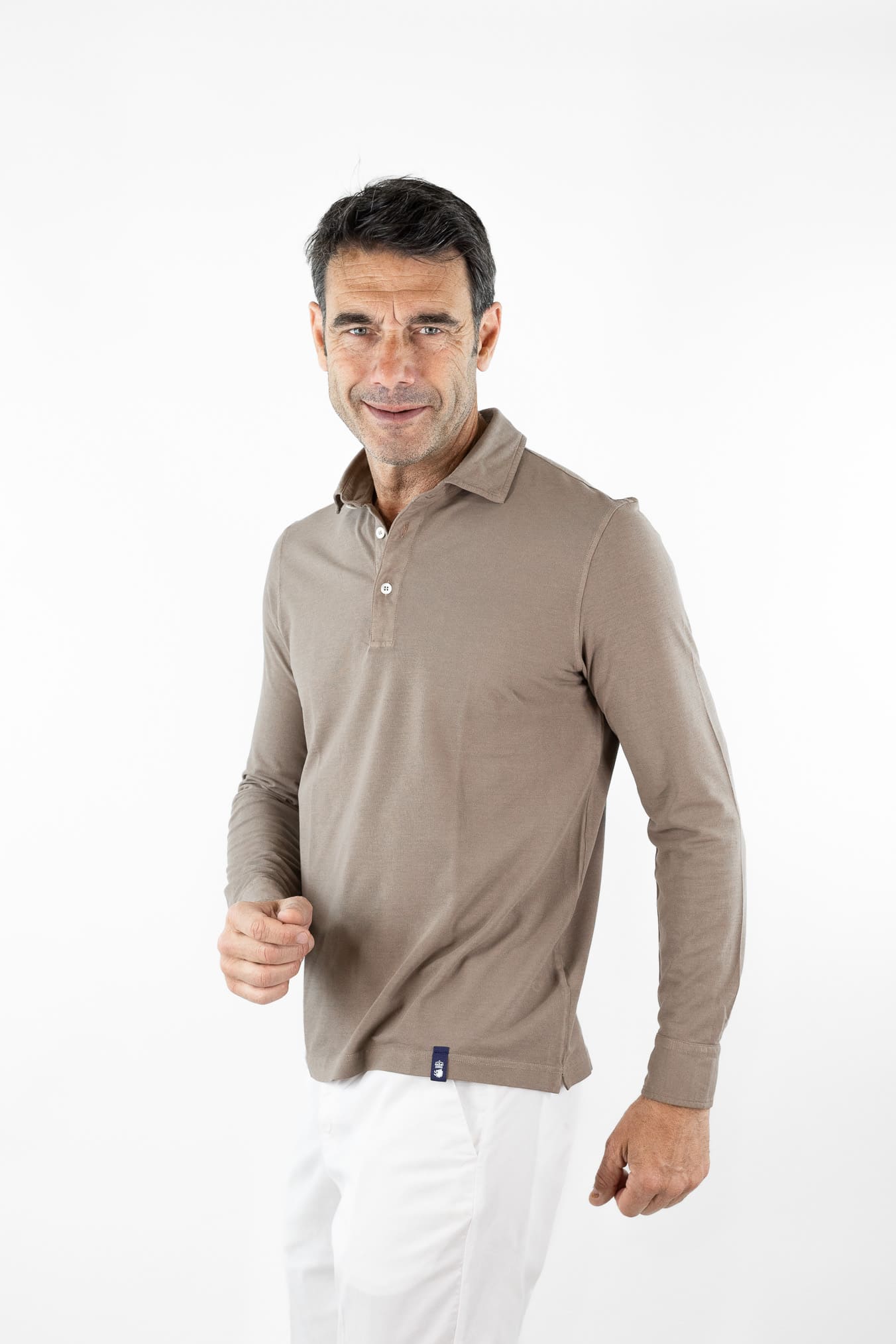 DRUMOHR Polo Cotone Light Crêpe Beige