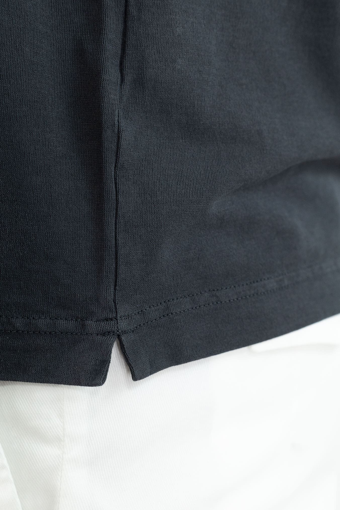 DRUMOHR Polo Cotone Light Crêpe Nero