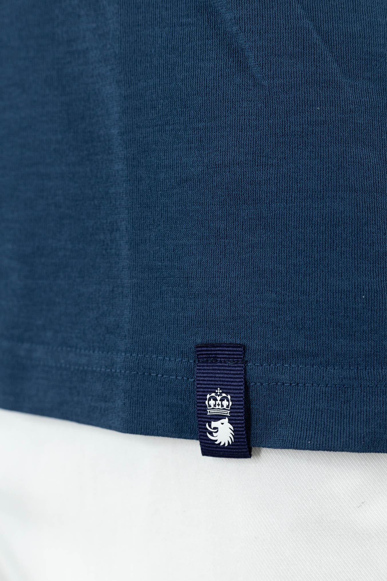 DRUMOHR Polo Cotone Light Crêpe Blu Petrolio