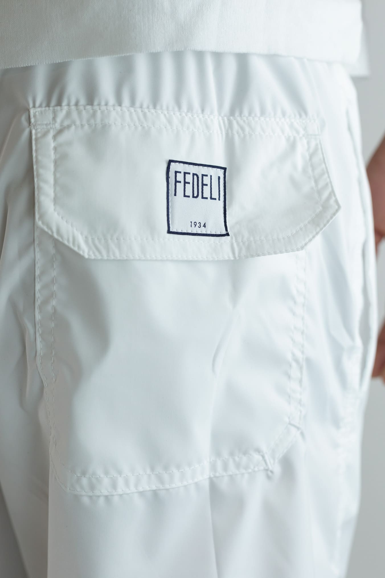FEDELI Costume da Bagno Madeira Bianco