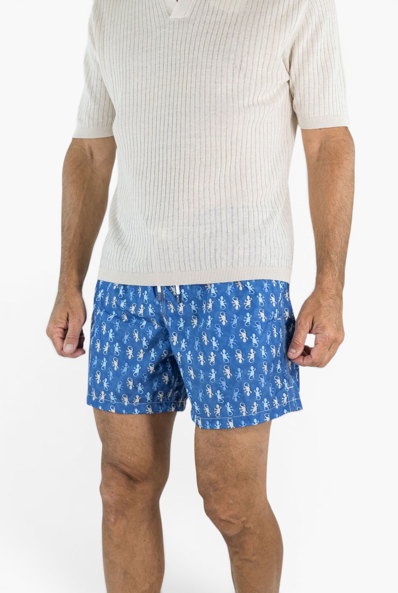 FEDELI Costume Mare "Madeira" Gechi Blu/Bianco