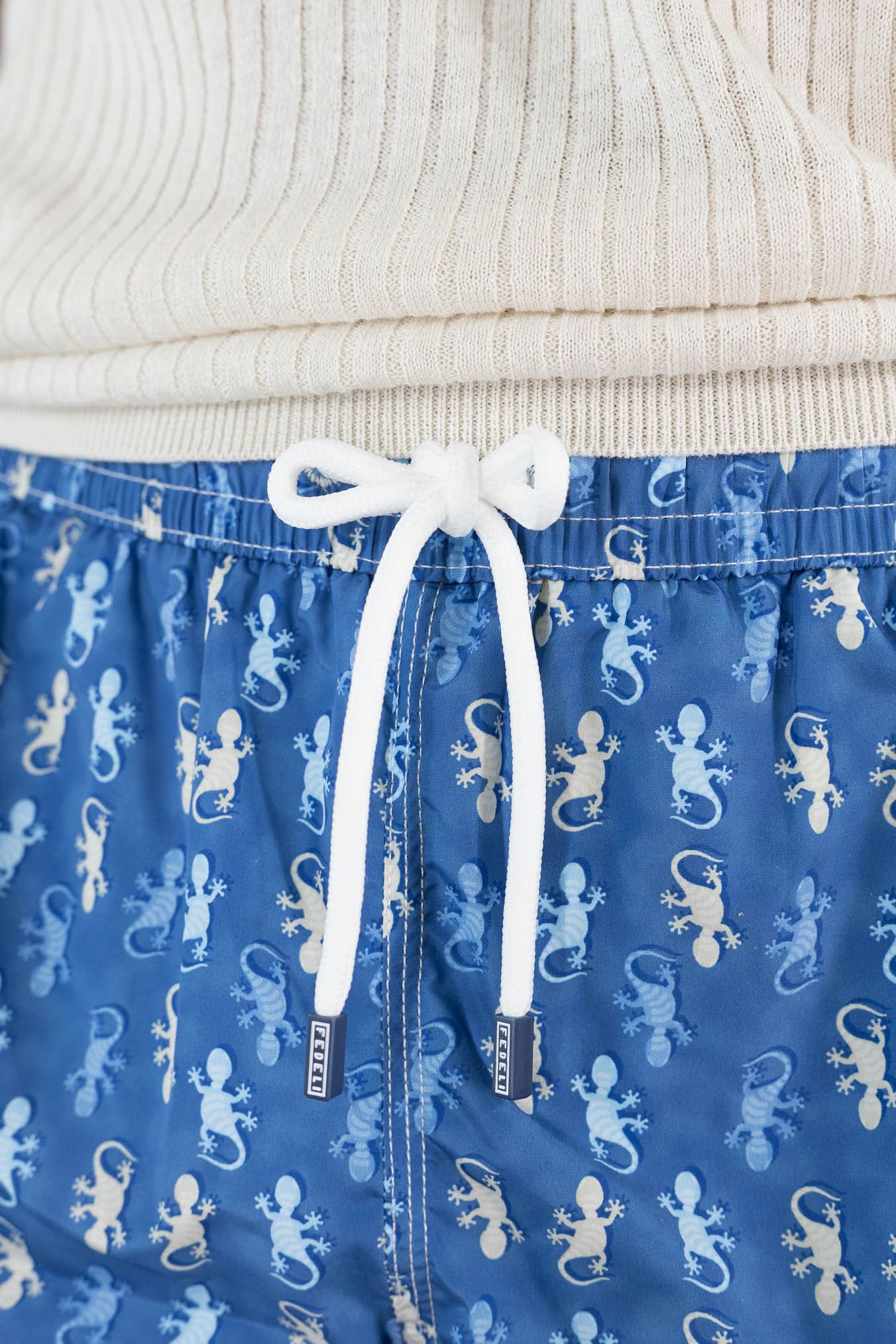 FEDELI Costume Mare "Madeira" Gechi Blu/Bianco
