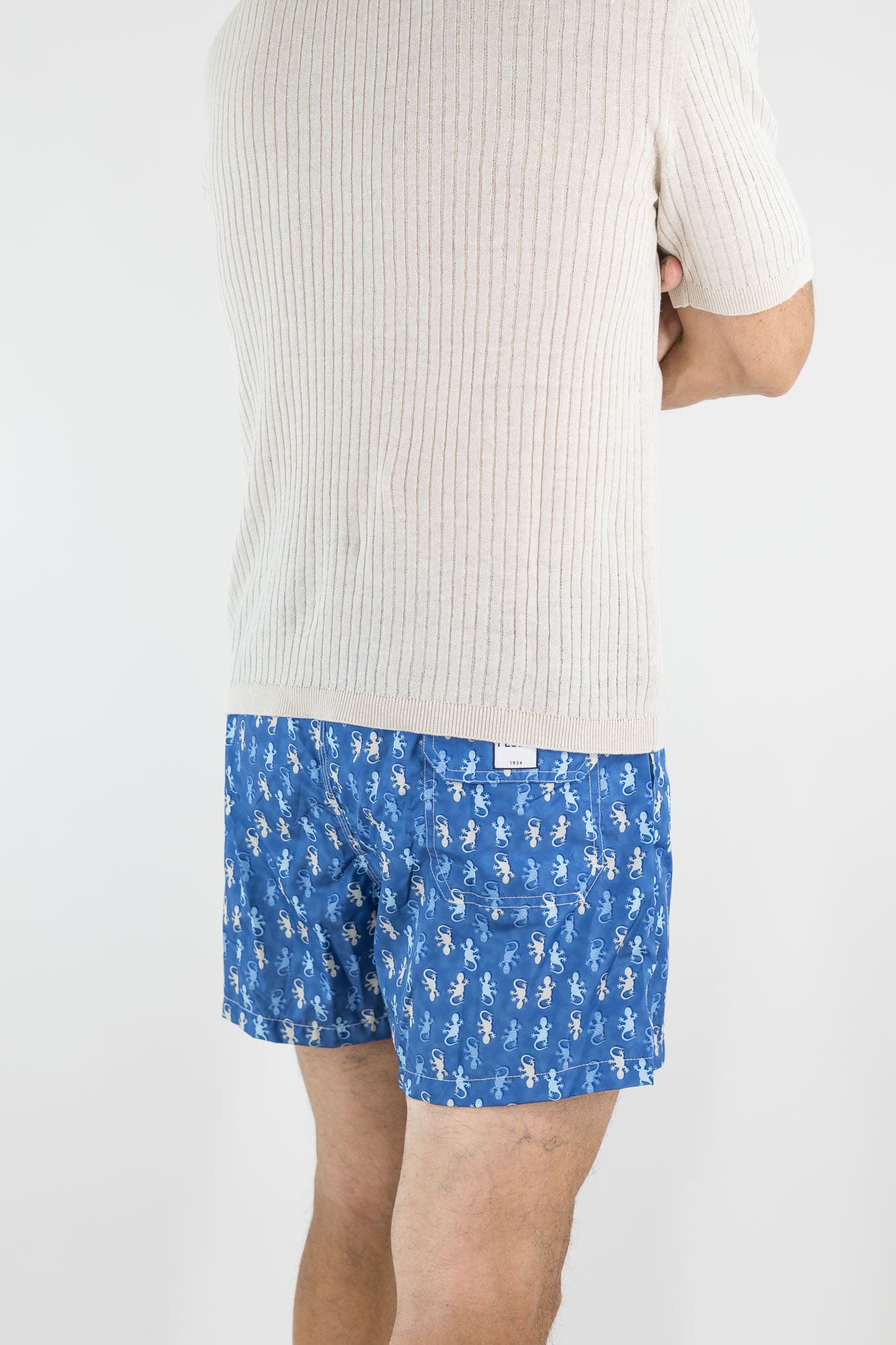 FEDELI Costume Mare "Madeira" Gechi Blu/Bianco