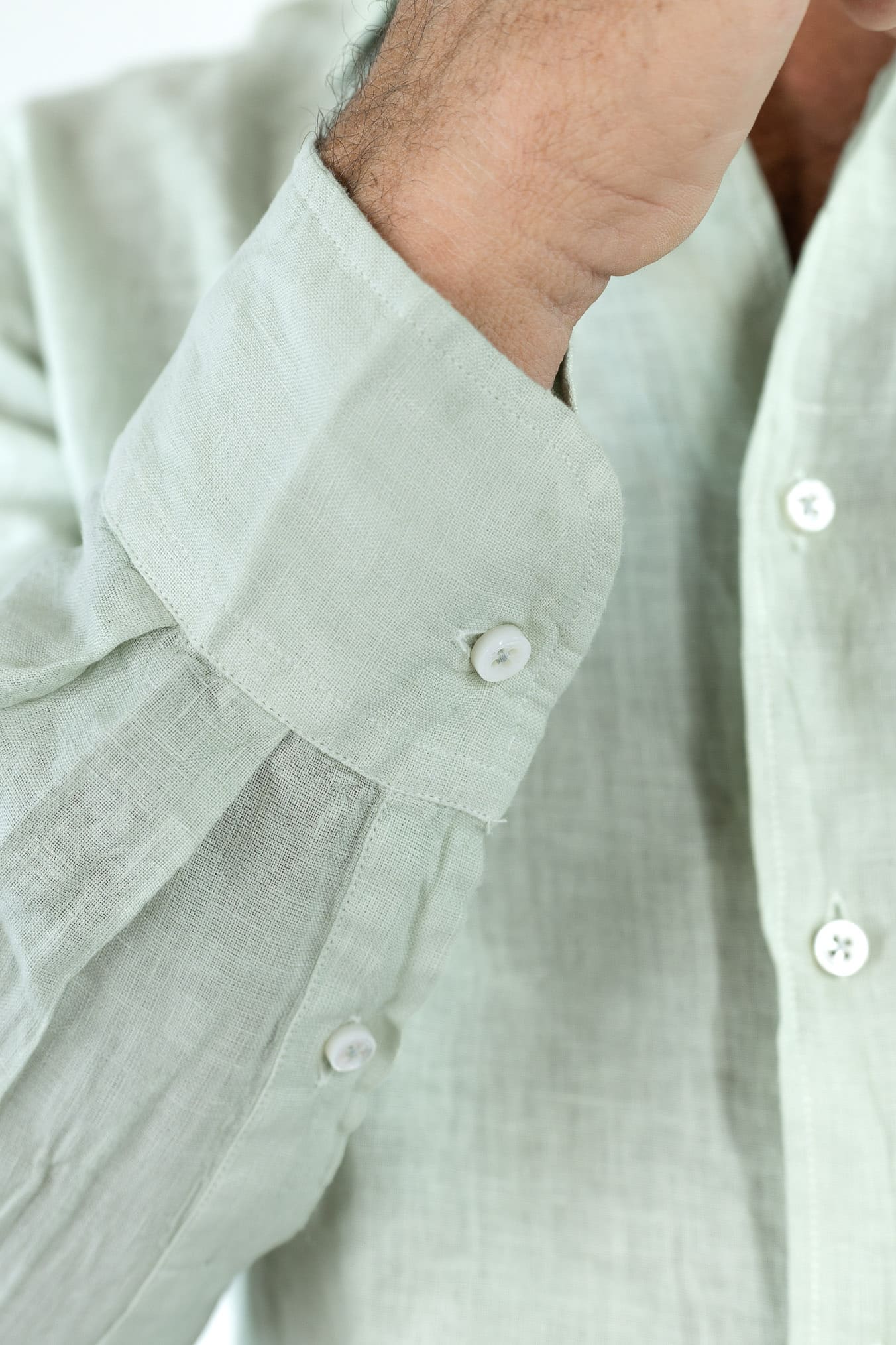 FEDELI Camicia "Nick" Lino Verde