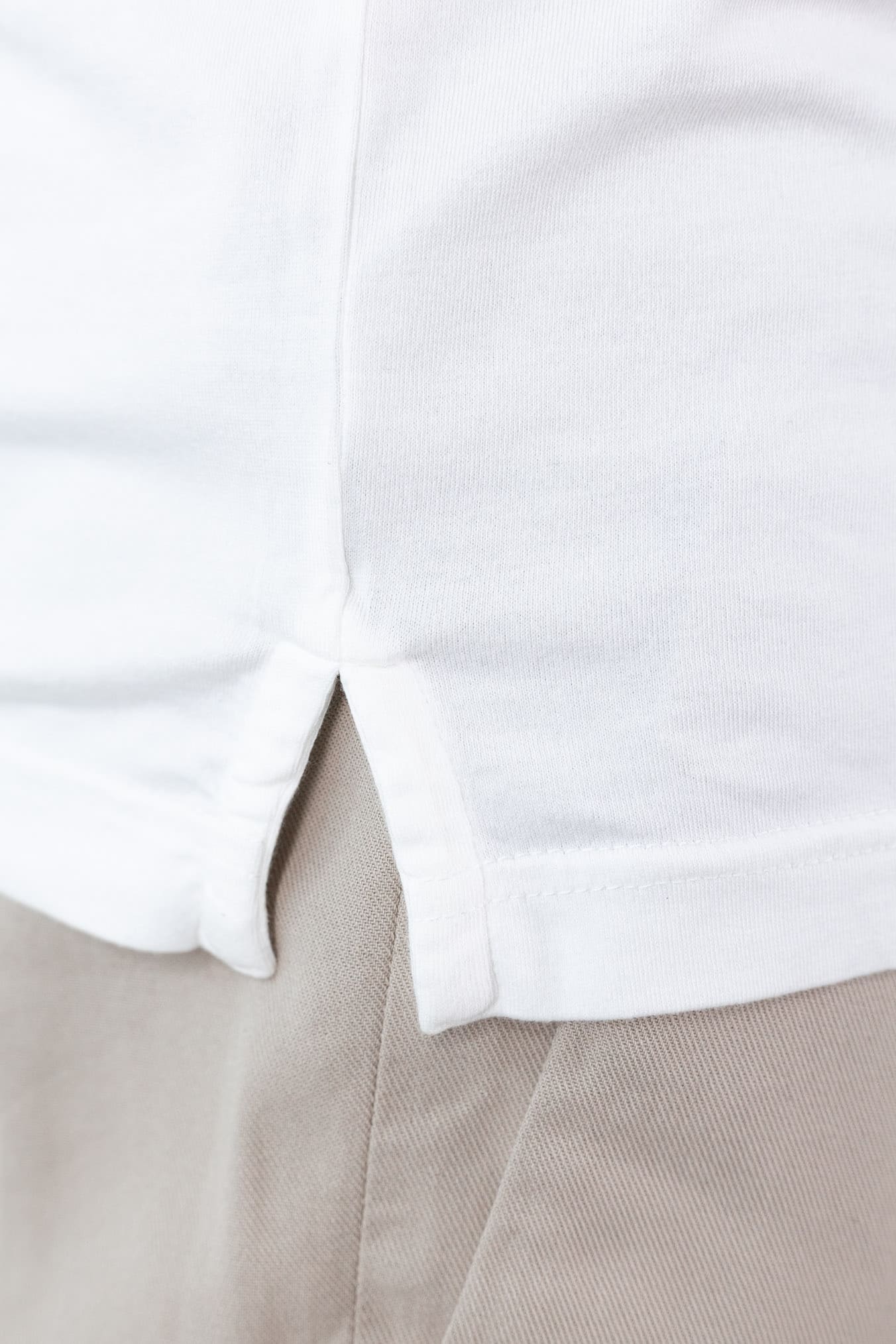 FEDELI Polo MM Cotone Jersey Bianco