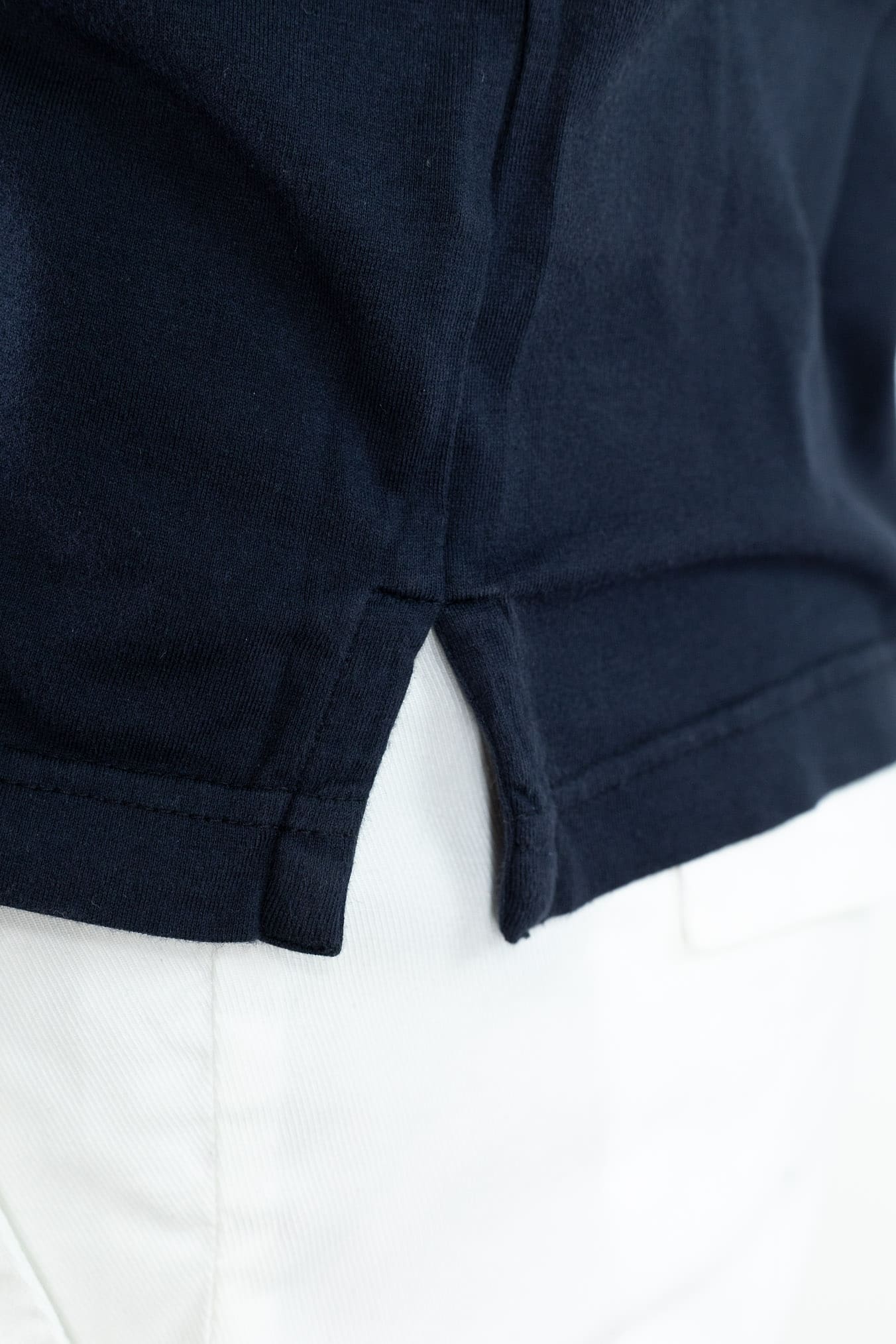 FEDELI Polo MM Cotone Jersey Blu Scuro