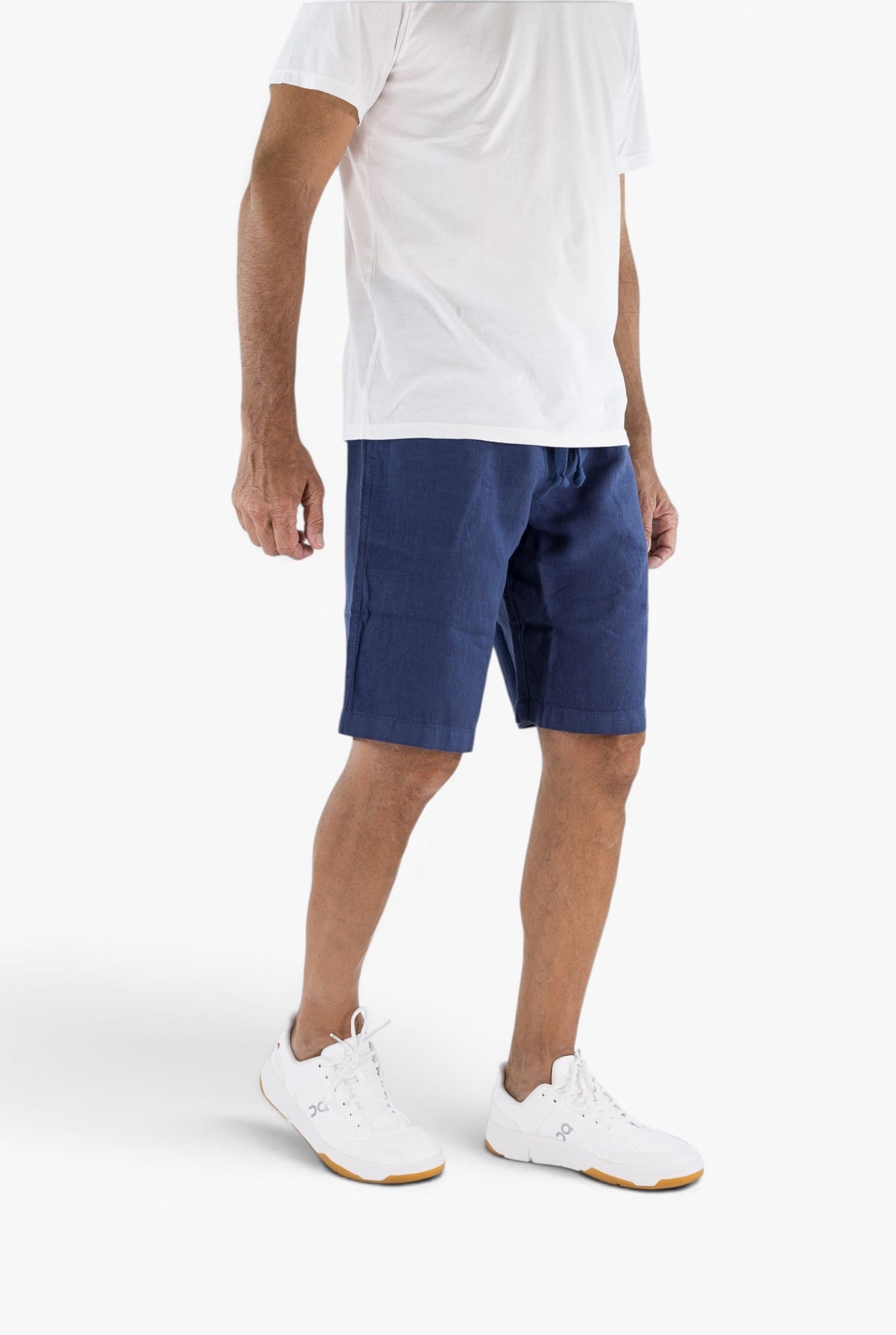 FEDELI Bermuda Lino "Vico" Blu