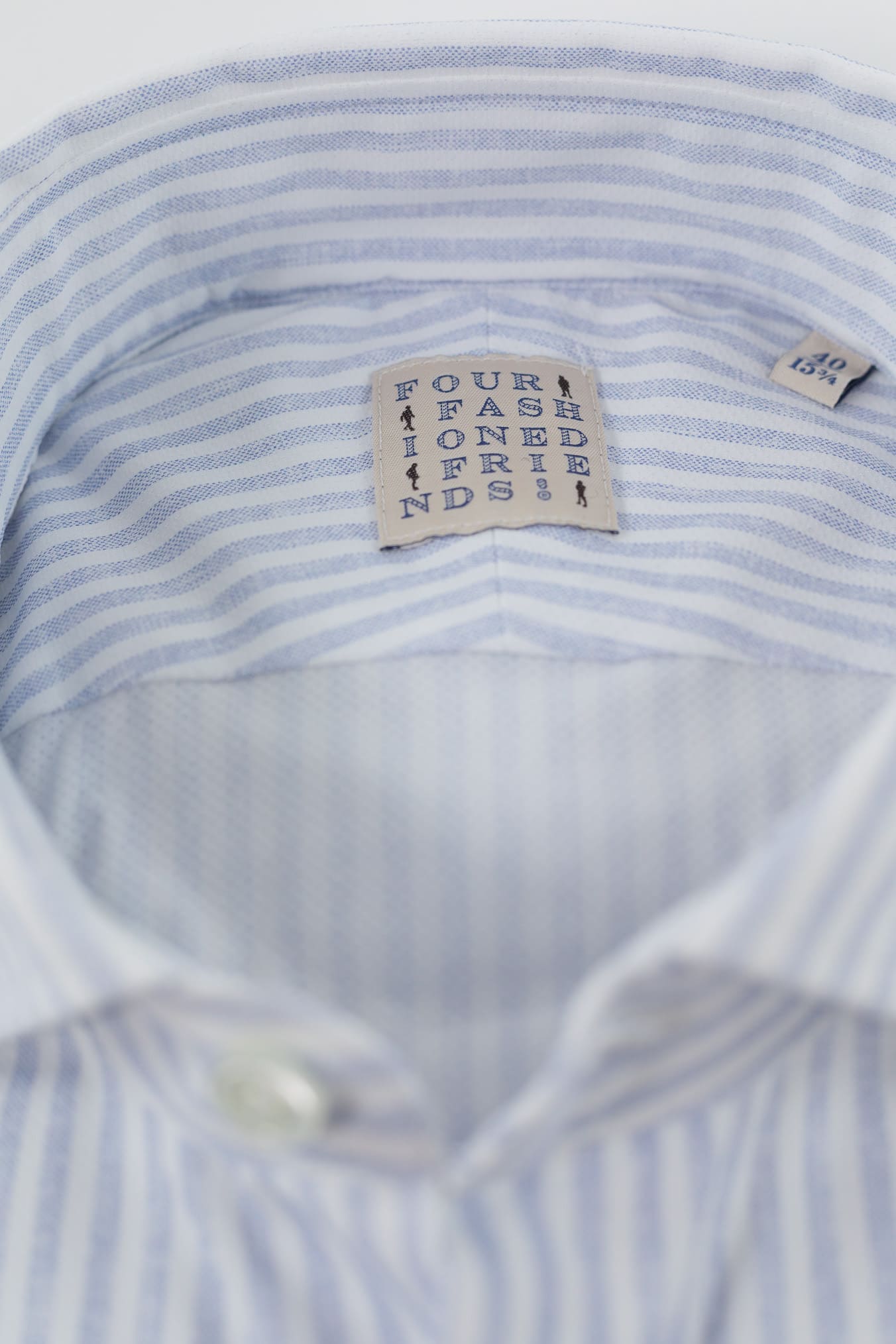 FFF Camicia Active Microfibra Stretch Righe Celesti