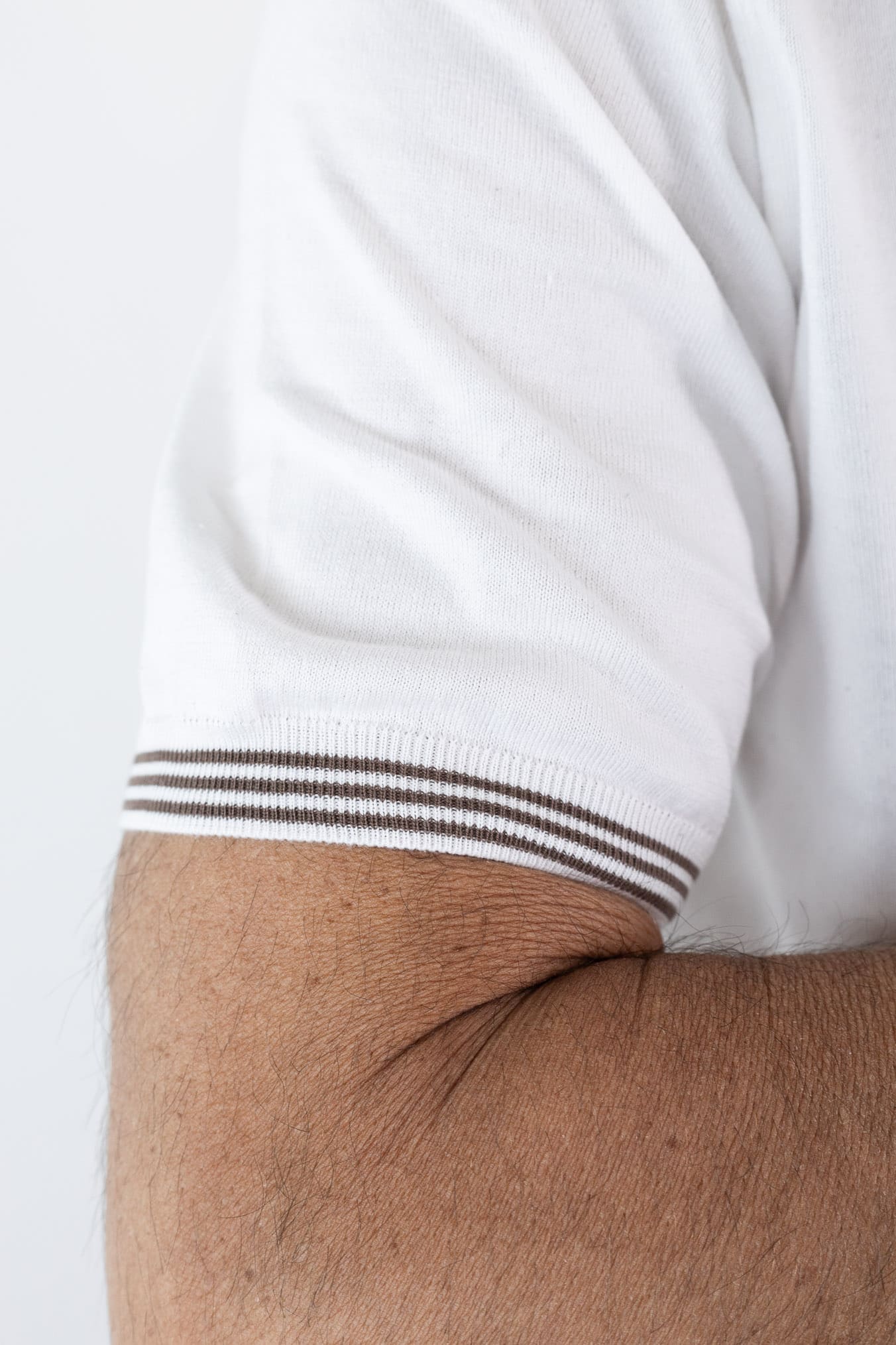 FIORONI Polo Skipper Collo Calciatore Bianco