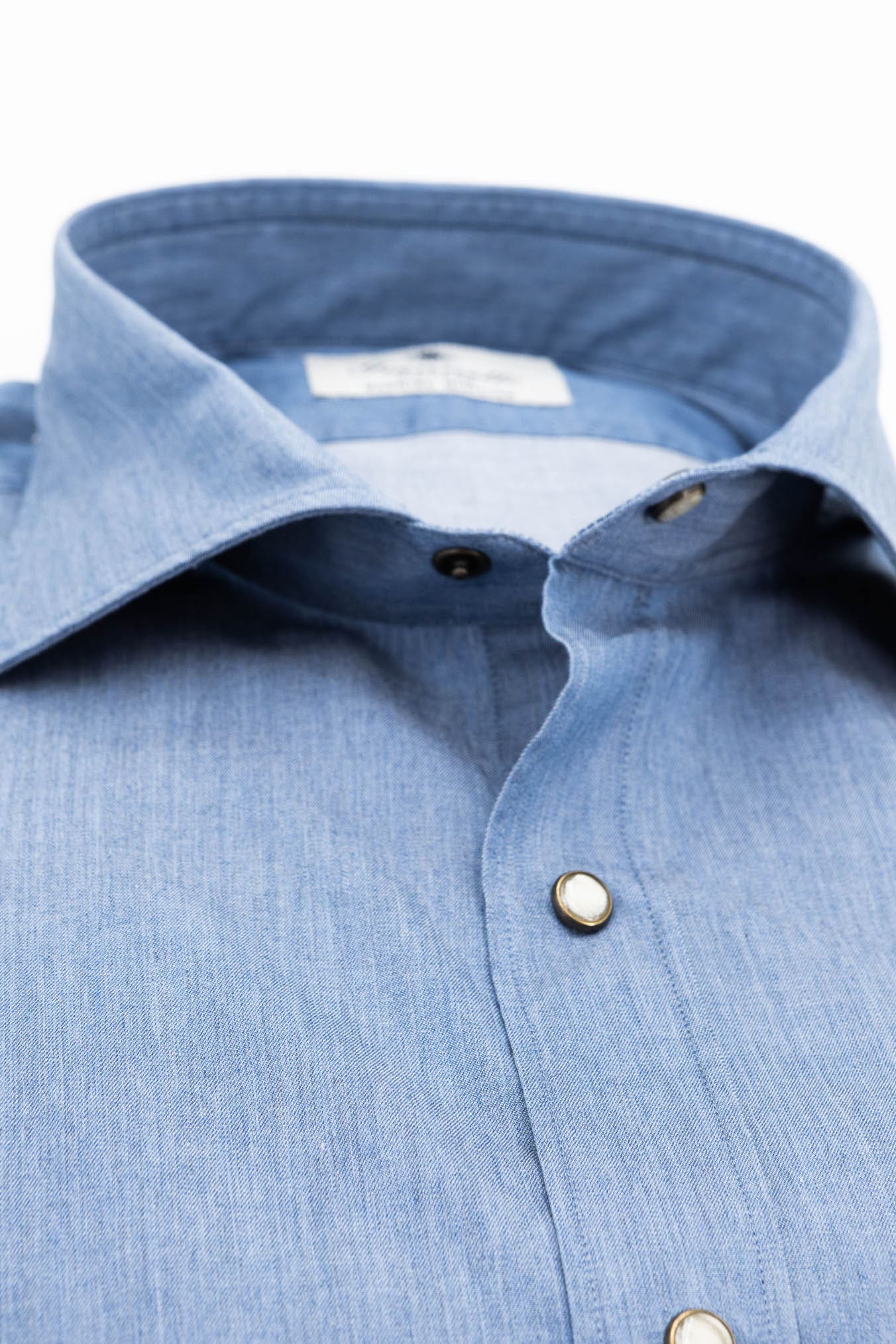 GIANNETTO PORTOFINO Camicia Denim Superlight Comfort Fit