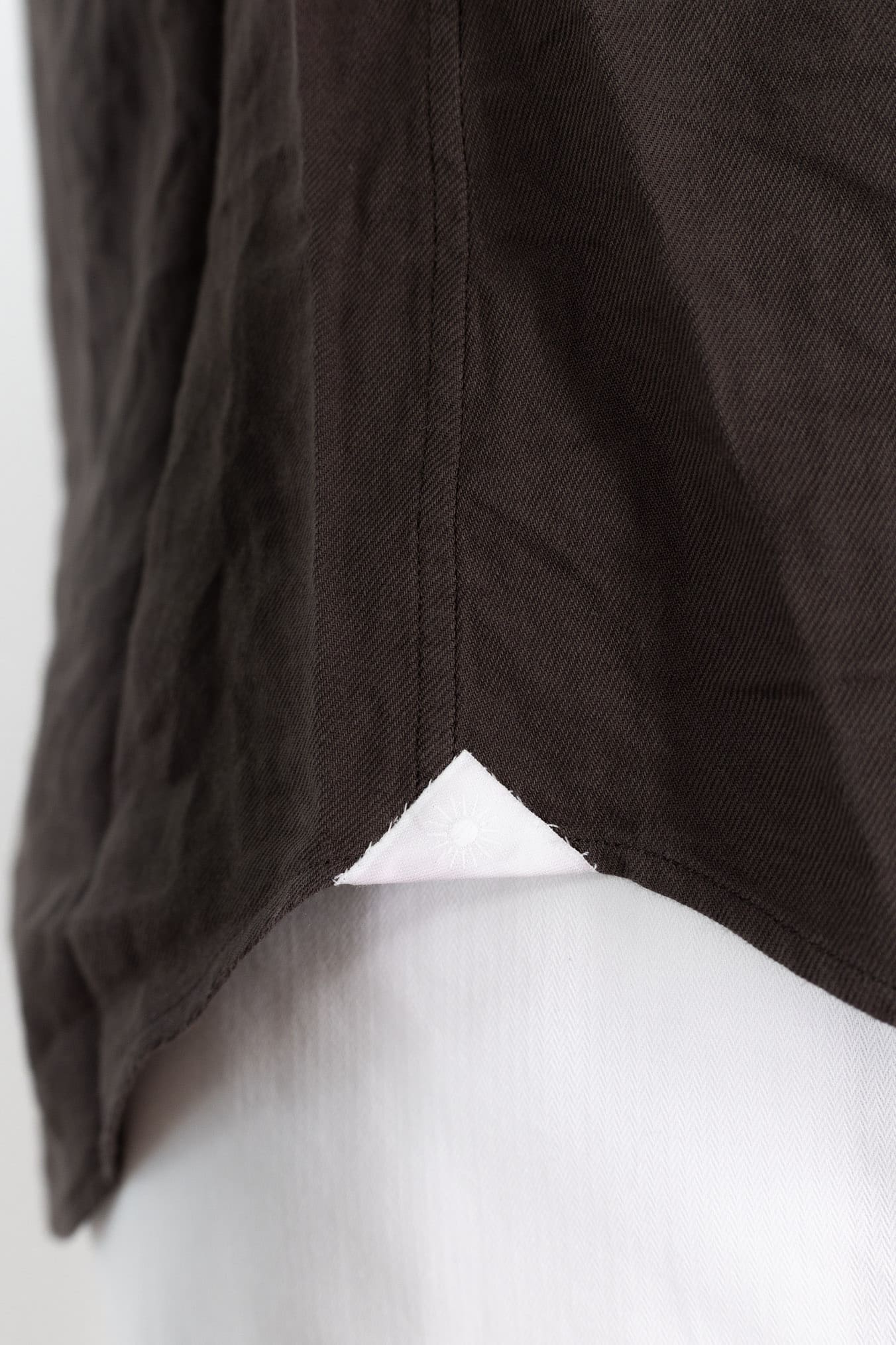 GIANNETTO PORTOFINO Camicia Texana Cotone Moro SLIM FIT