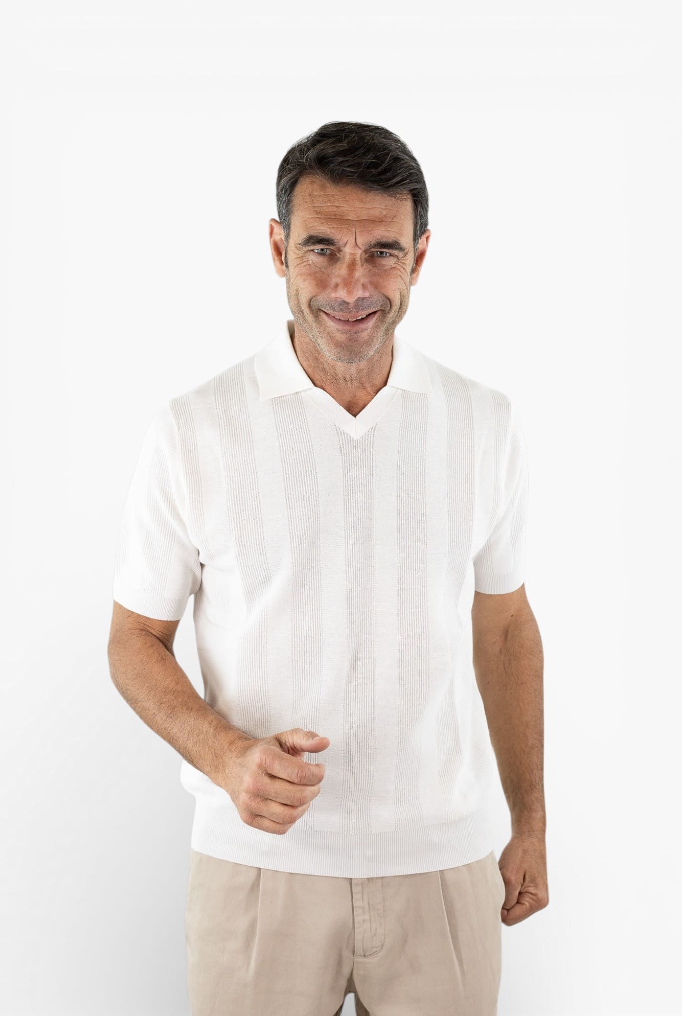 GUARINO Polo Skipper Calciatore Bianco