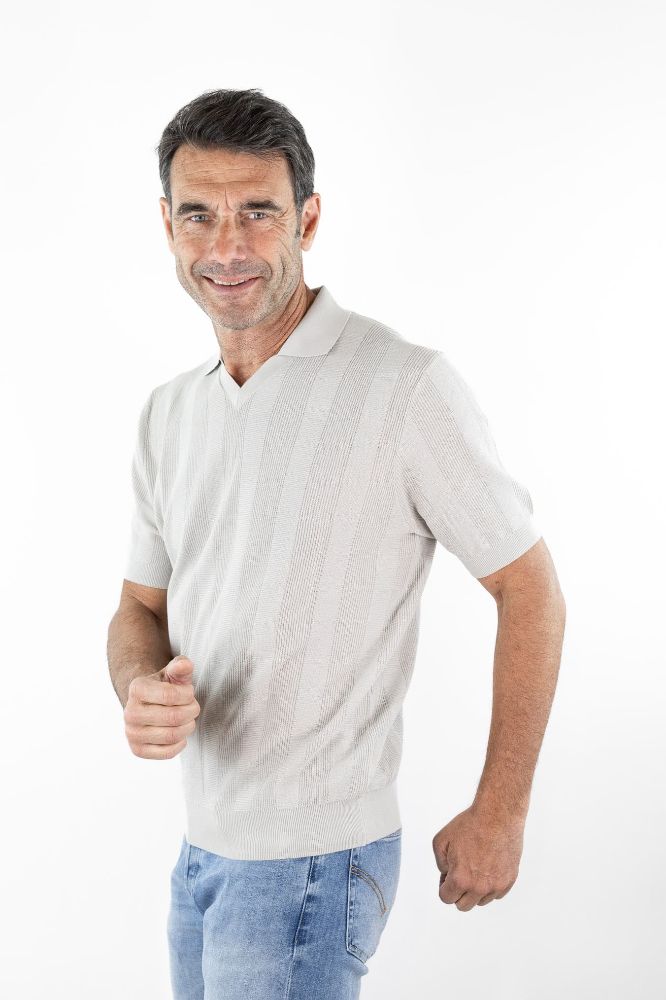 GUARINO Polo Skipper Calciatore Beige Sabbia